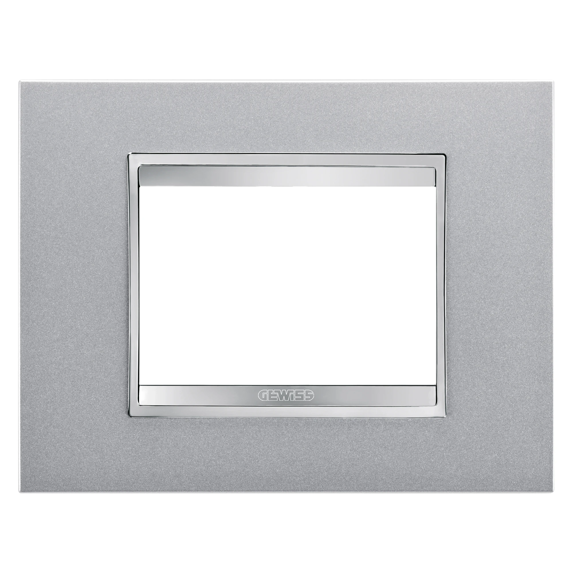 GEWISS GW16203VT LUX PLATE - IN PAINTED TECHNOPOLYMER - 3 MODULES - TITANIUM - CHORUSMART (img_001) GEWISS GW16203VT LUX PLATE - IN PAINTED TECHNOPOLYMER - 3 MODULES - TITANIUM - CHORUSMART (img_001)