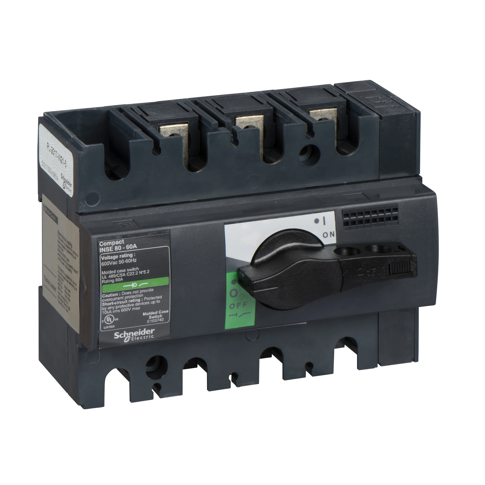 Schneider Electric 28996 Compact Load Break Switch INSE80 3P 60A with black rotary drive (img_001)