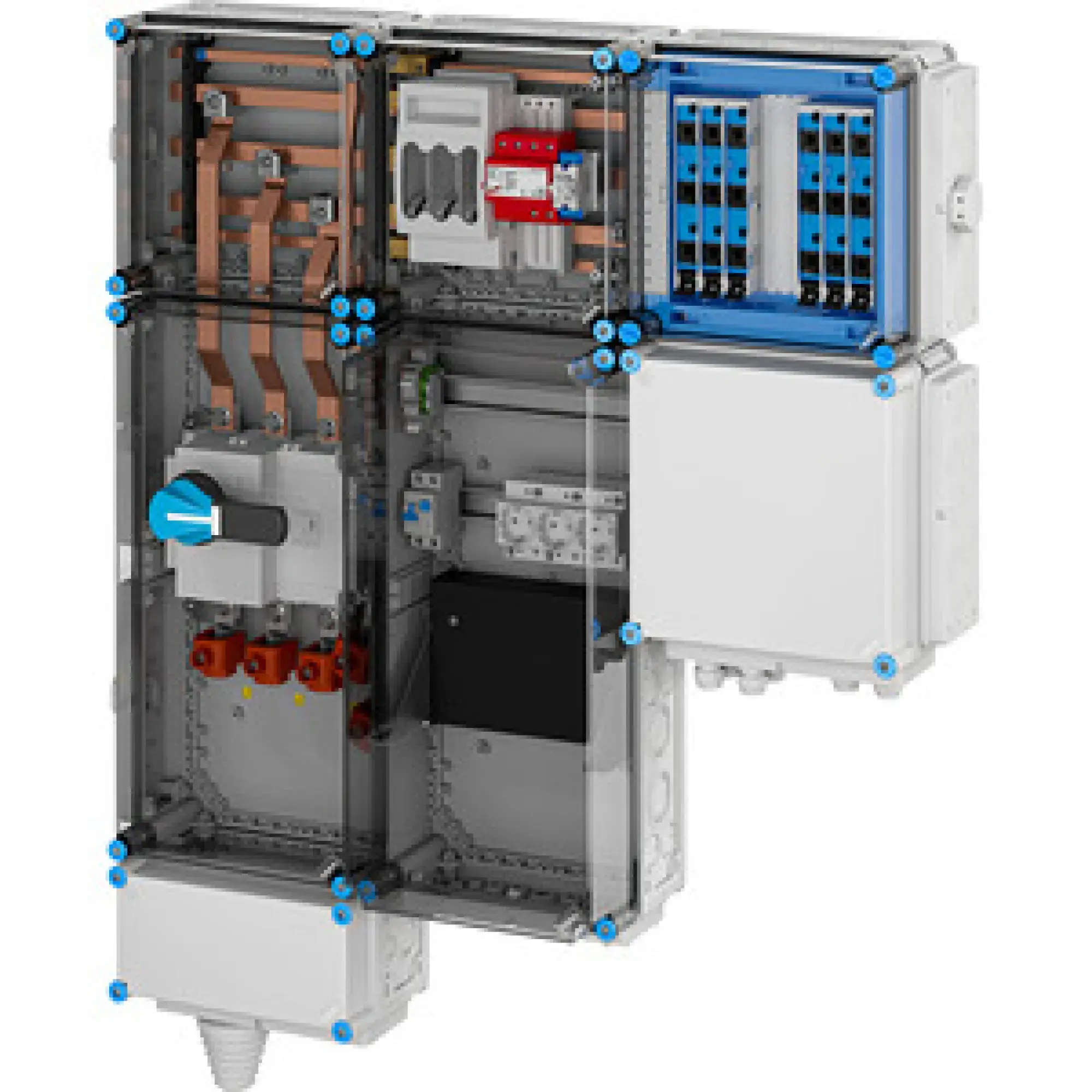 Hensel 65000109 Ladeverteiler für bis zu 6 Ladepunkte à 11kW Mi EV 11kW 6001 (img_001)