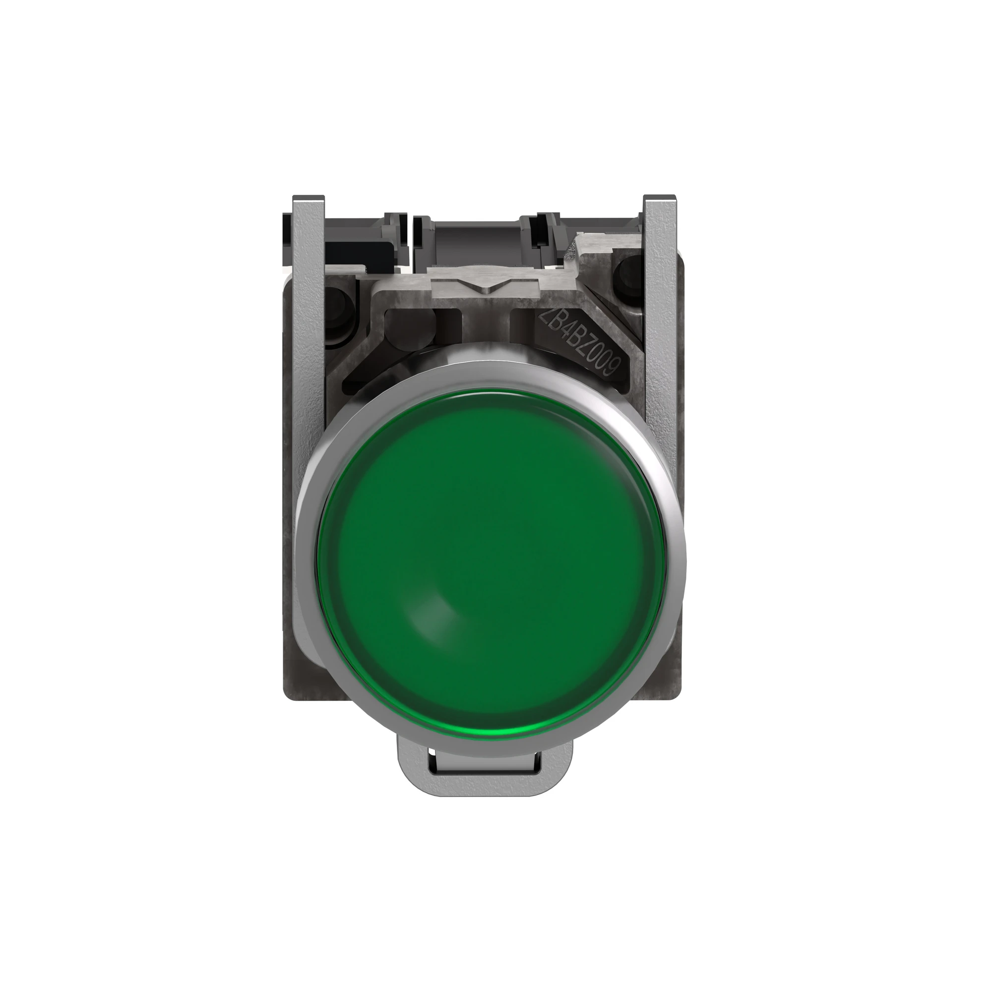 Schneider Electric XB4BW33M5 Illuminated push-button, Harmony XB4, metal, 22mm, green, unlabelled, universal LED, smooth dome, 1NO+1NC, 230-240V AC (img_006)