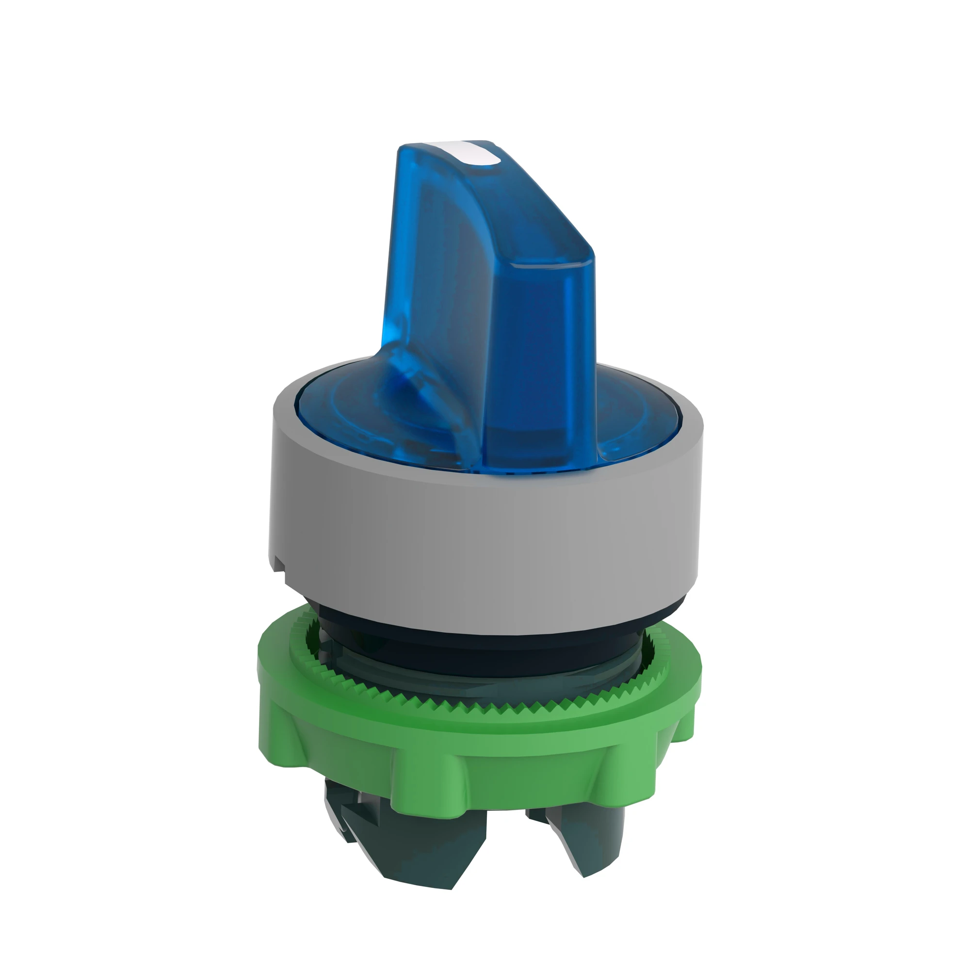 Schneider Electric ZB5AK1863C0 Illuminated Selector Switch, Front Element, Harmony XB5, Plastic, 22mm, Blue, for Universal LED, 3 Positions, Momentary Right (img_005)