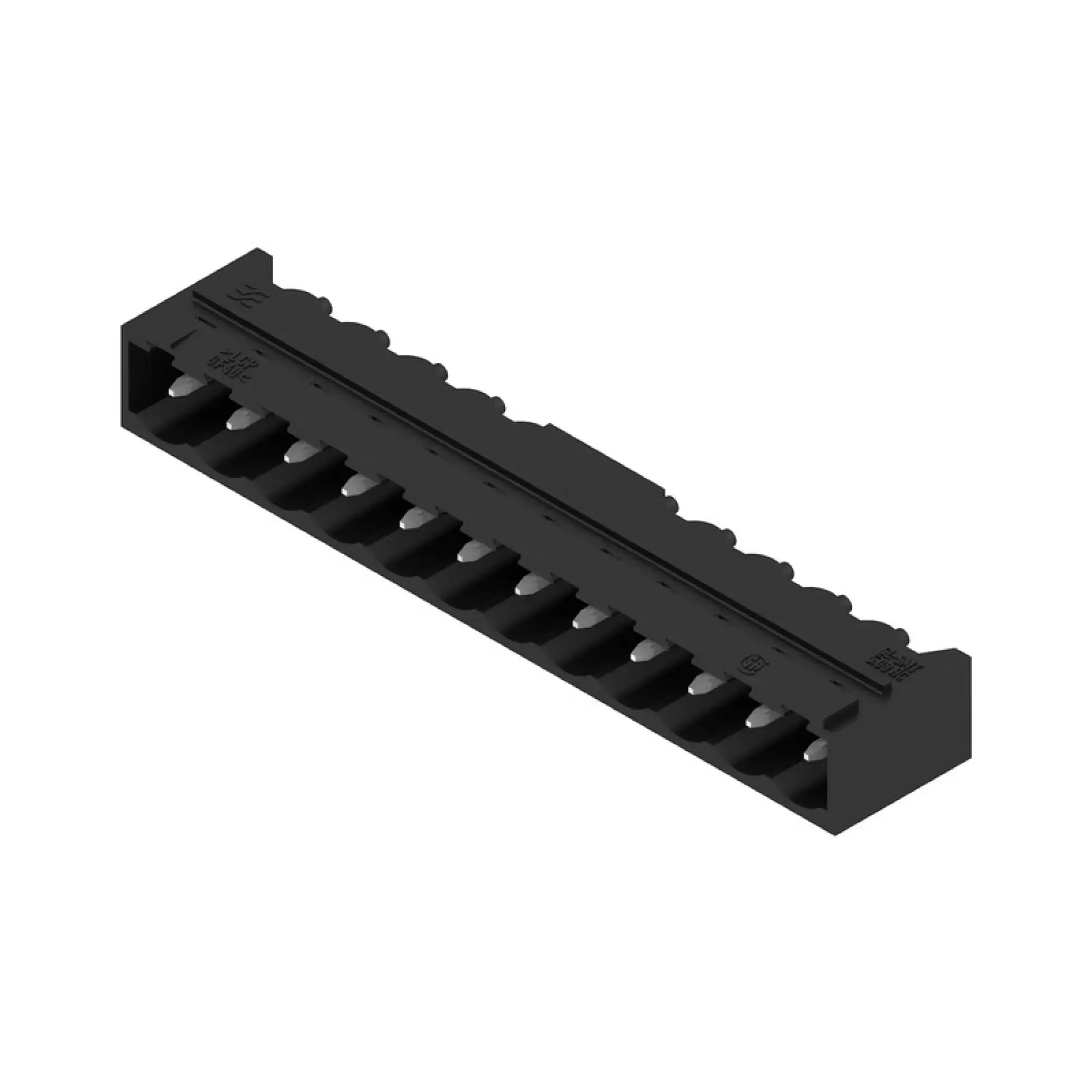 Weidmüller 1775102001 PCB connector (board connection), 320 V, 27.5 A, Pitch in mm: 5.08, Number of poles: 12, THT/THR solder connection, Box (img_001) Weidmüller 1775102001 PCB connector (board connection), 320 V, 27.5 A, Pitch in mm: 5.08, Number of poles: 12, THT/THR solder connection, Box (img_001)