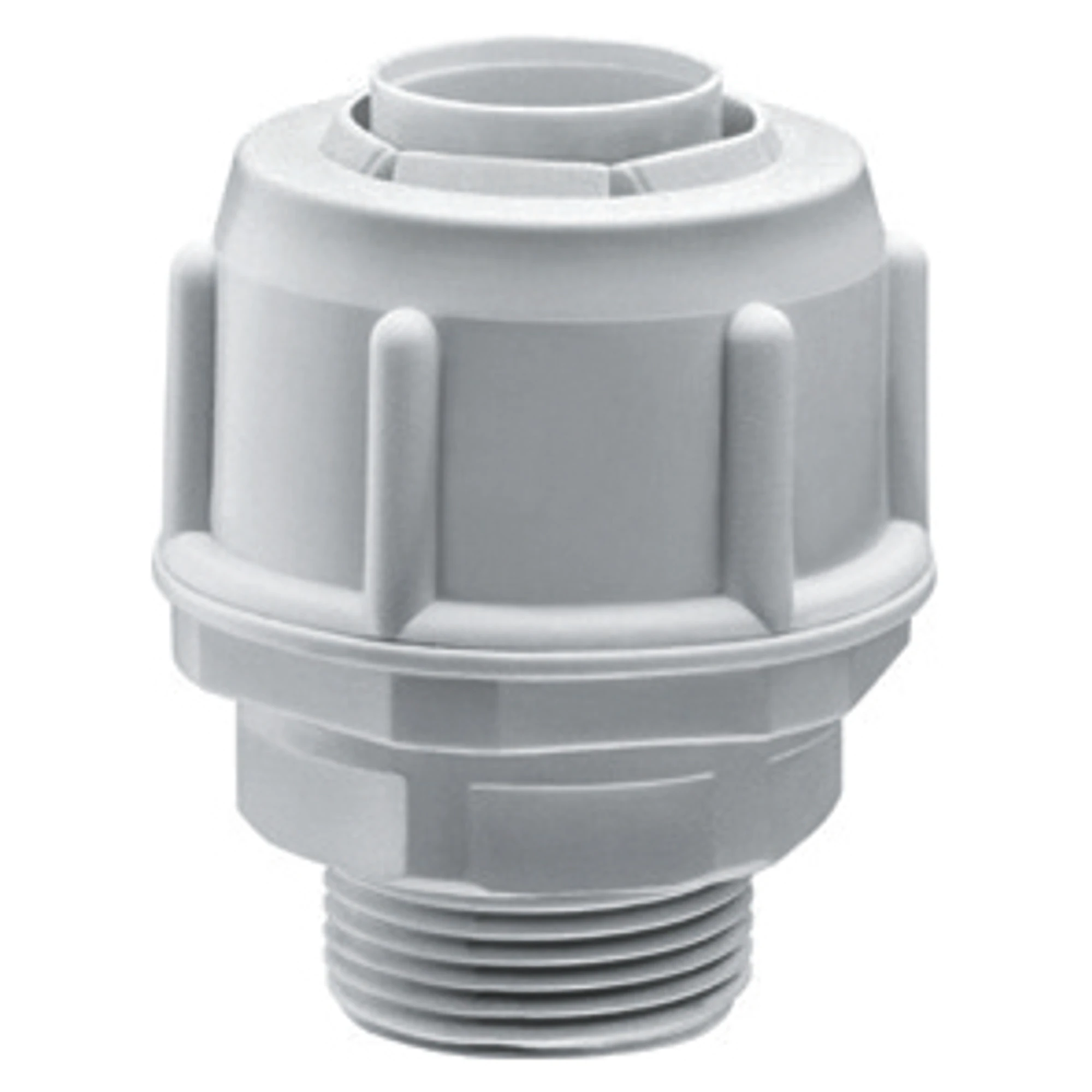 GEWISS DX56025 Verschraubung gerade M25 nicht drehbar IP54 fuer Schutzschlauch 25 mm grau (img_001) GEWISS DX56025 Verschraubung gerade M25 nicht drehbar IP54 fuer Schutzschlauch 25 mm grau (img_001)