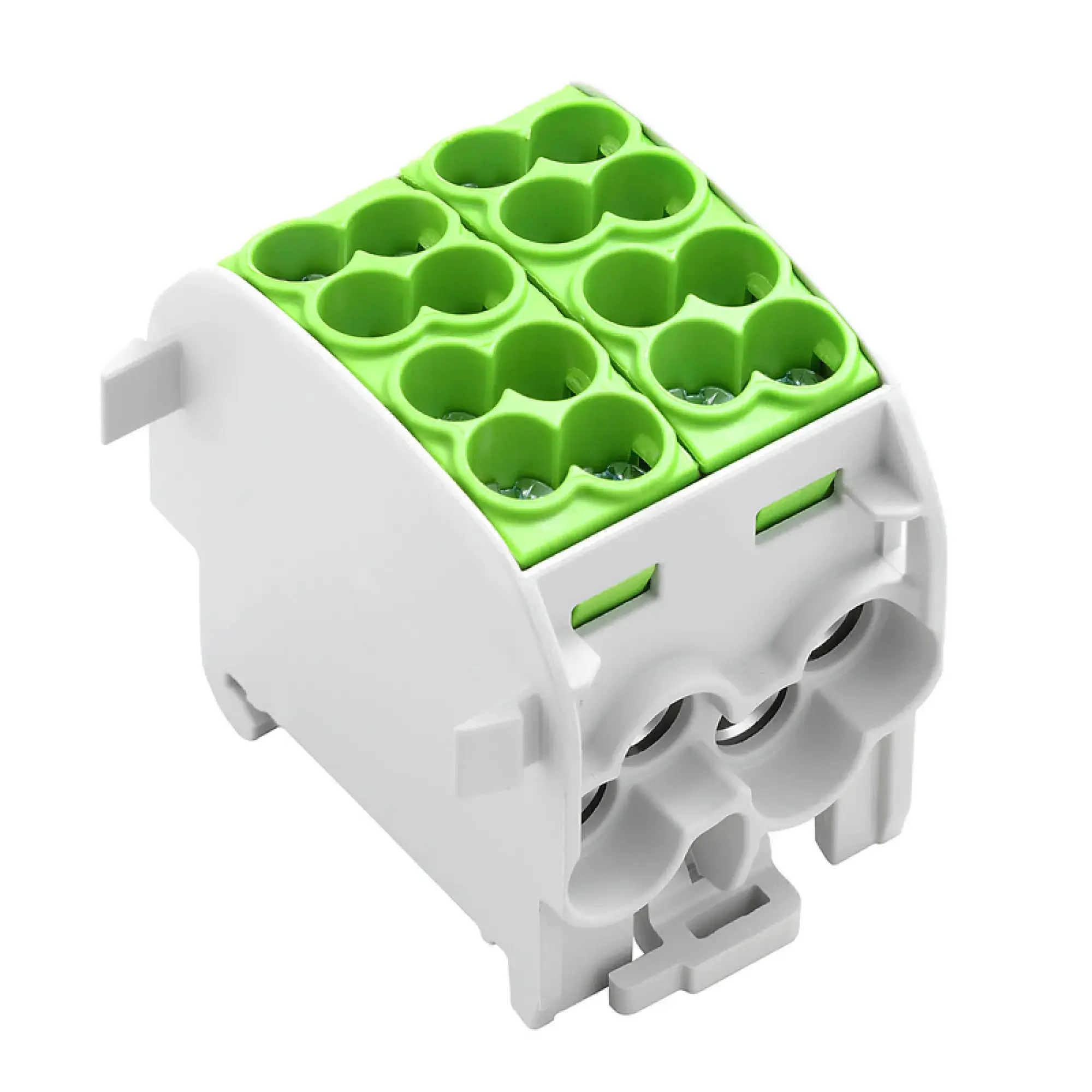 Weidmüller 2731240000 Potential distributor terminal, Screw connection, Light Grey, 25 mm², 152 A, 1000 V, Number of connections: 8, Number of levels: 1, TS 35, V-0, Wemid (img_001)