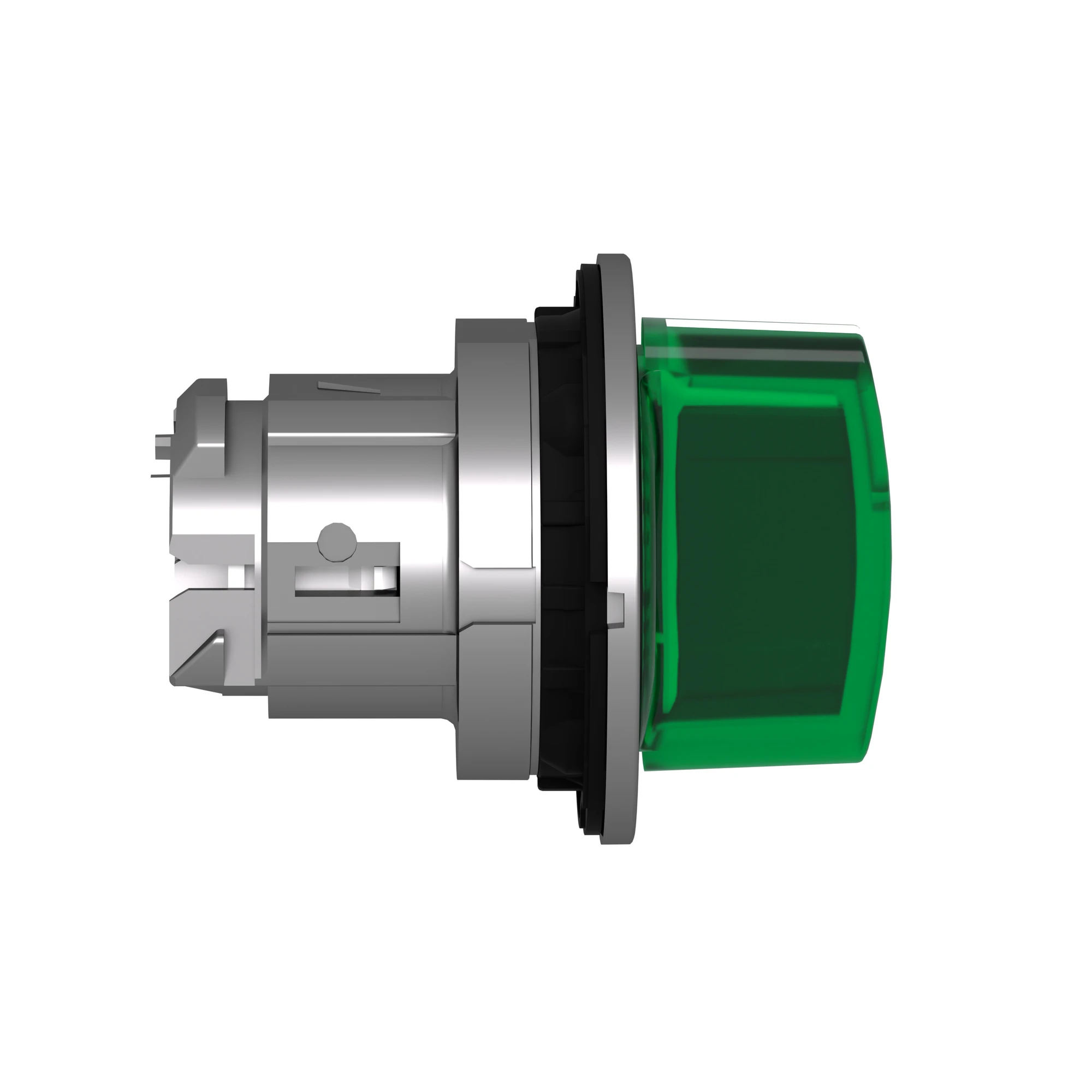 Schneider Electric ZB4FK1533 Illuminated selector switch, front element, Harmony XB4F, metal, 30mm, green, for universal LED, 3 positions, center locking (img_002)