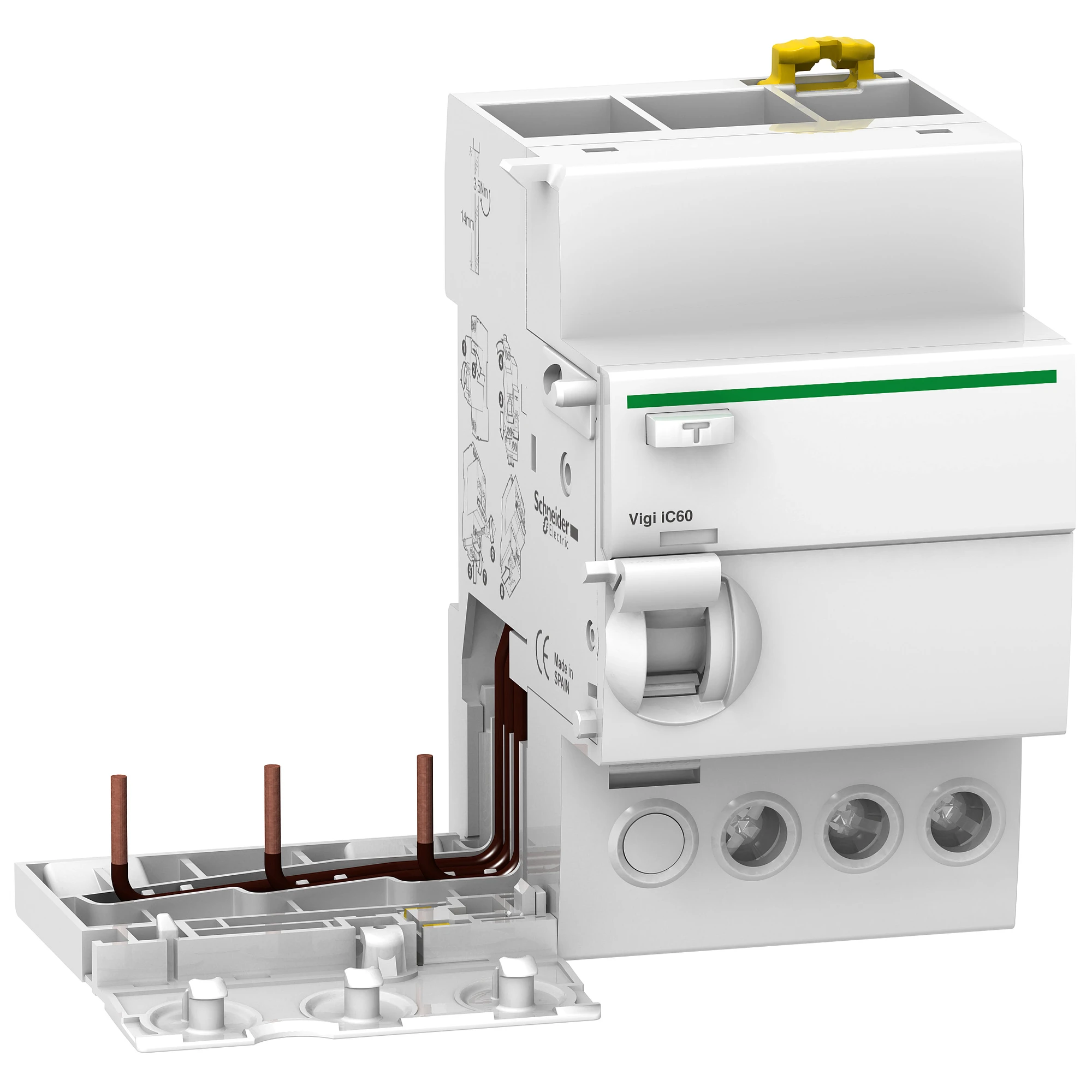 Schneider Electric A9V26325 RCD Block Vigi iC60L, 3P, 25A, 500mA, Type A (img_001)