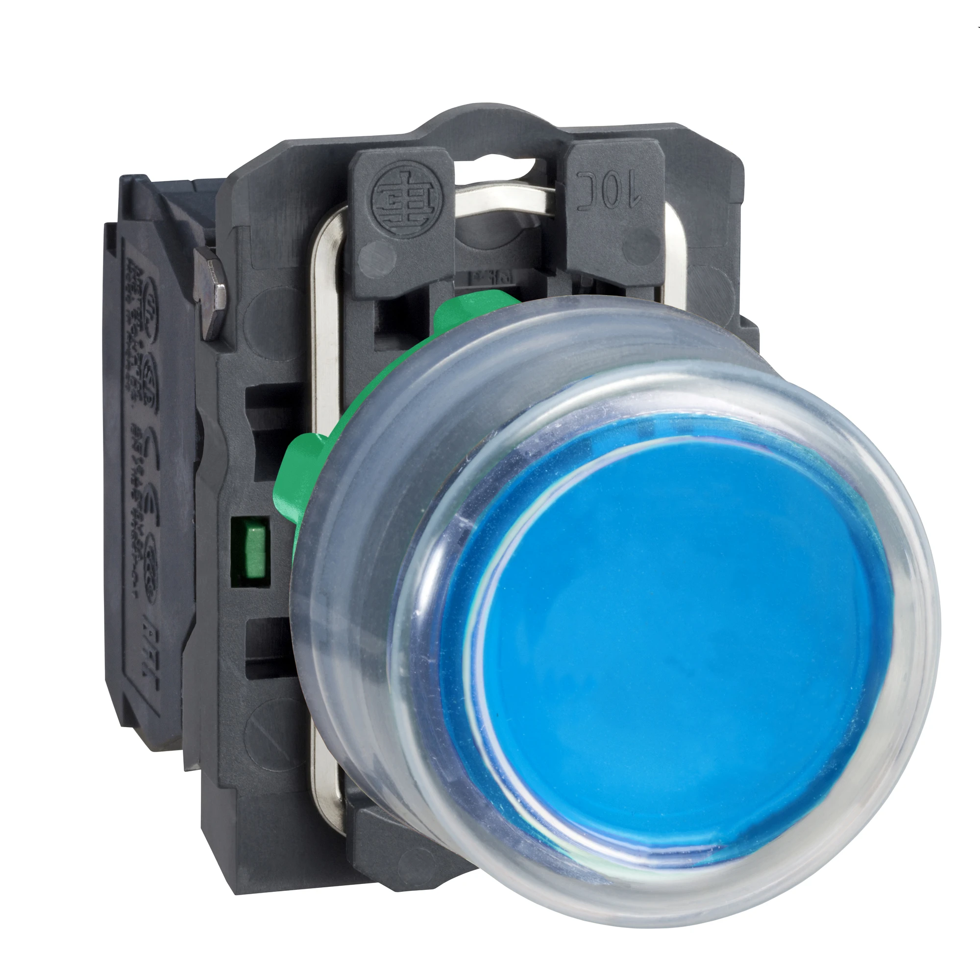 Schneider Electric XB5AP61 Pushbutton, Harmony XB5, plastic, protruding, blue, unmarked, with protective cap, 22mm, momentary, 1NO (img_001) Schneider Electric XB5AP61 Pushbutton, Harmony XB5, plastic, protruding, blue, unmarked, with protective cap, 22mm, momentary, 1NO (img_001)