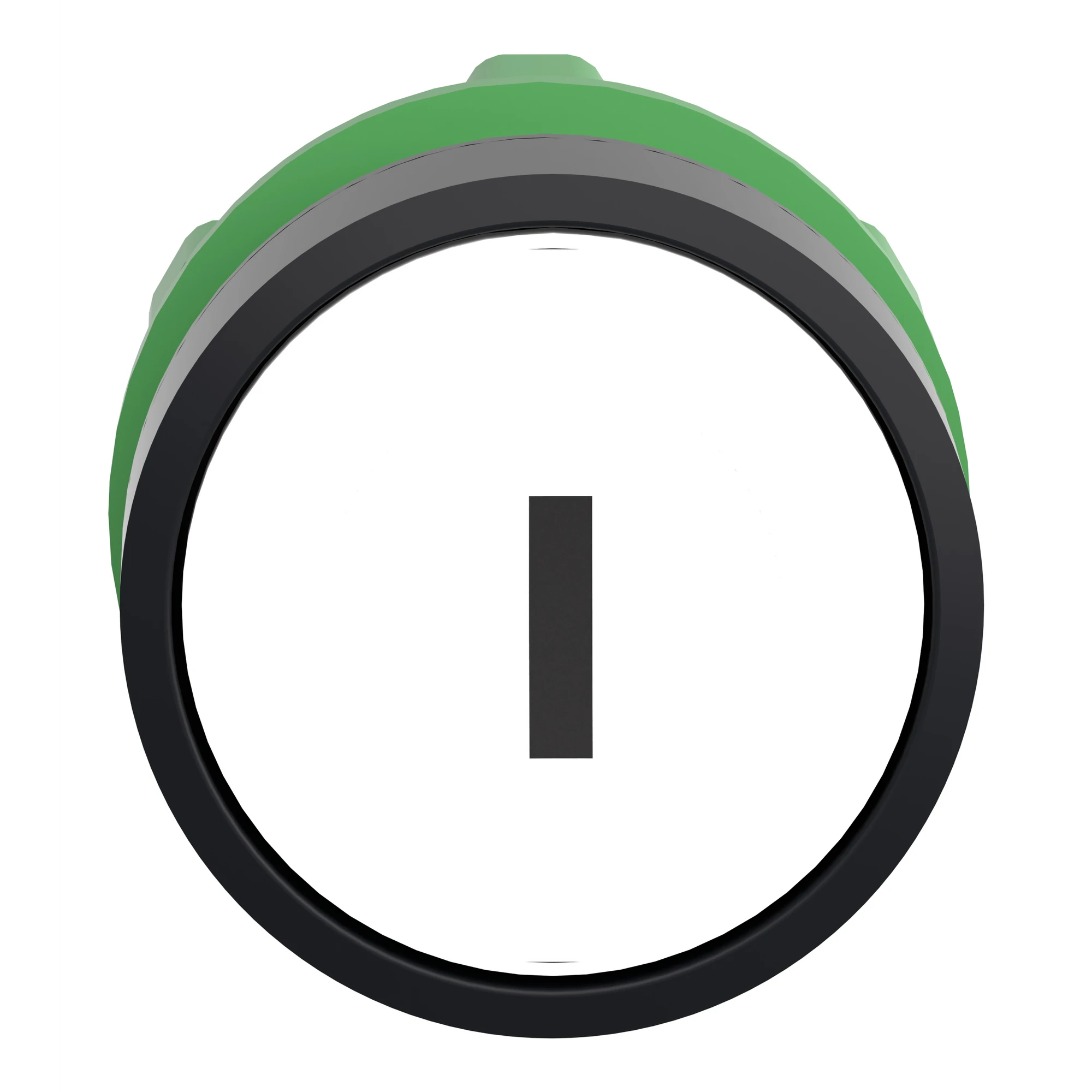 Schneider Electric ZB5AA131 Pushbutton, front element, Harmony XB5, plastic, 22mm, white, labeled I, momentary (img_004)