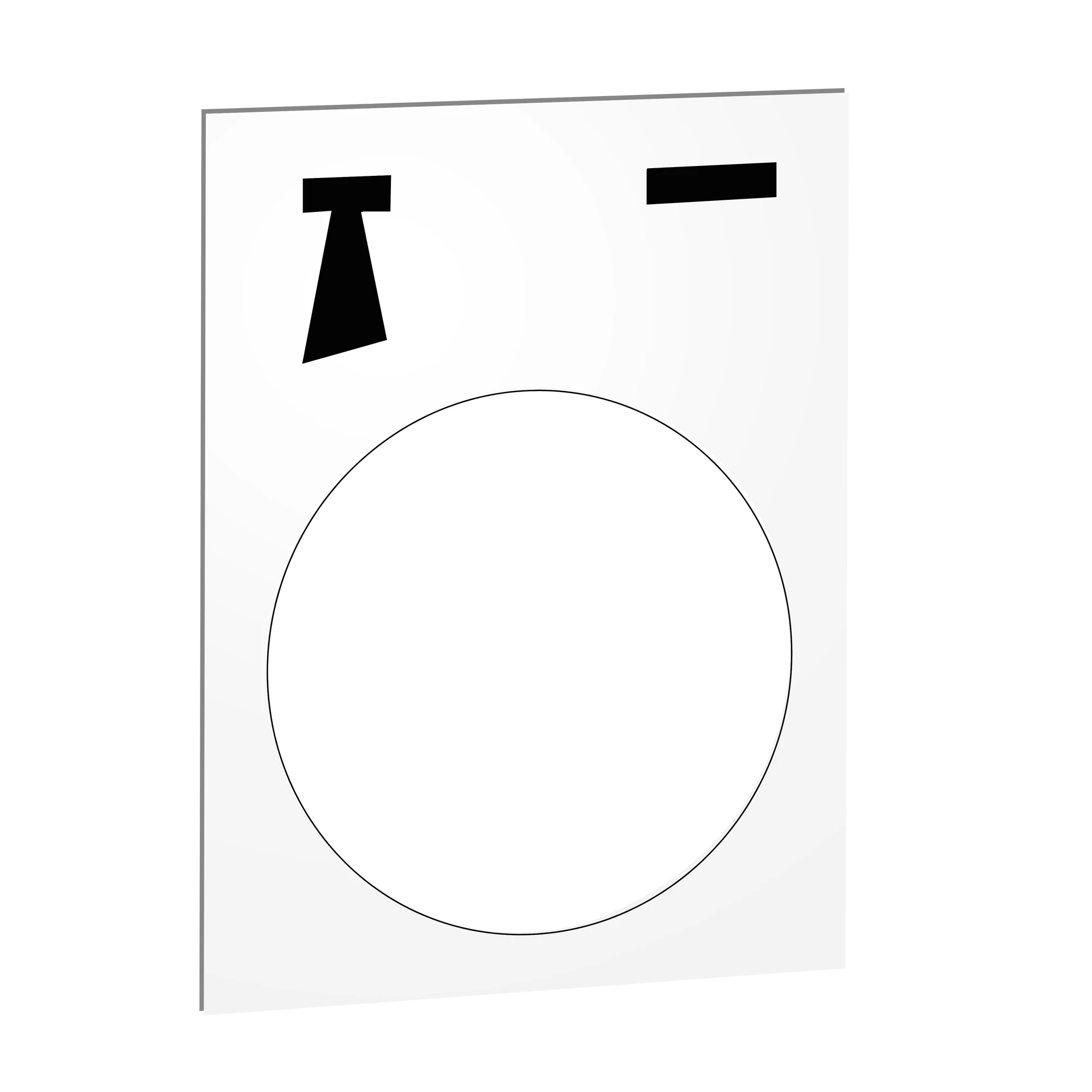 Schneider Electric ZB2BY4935 Labeling plate, 30x40mm, white, One with horn (img_001) Schneider Electric ZB2BY4935 Labeling plate, 30x40mm, white, One with horn (img_001)