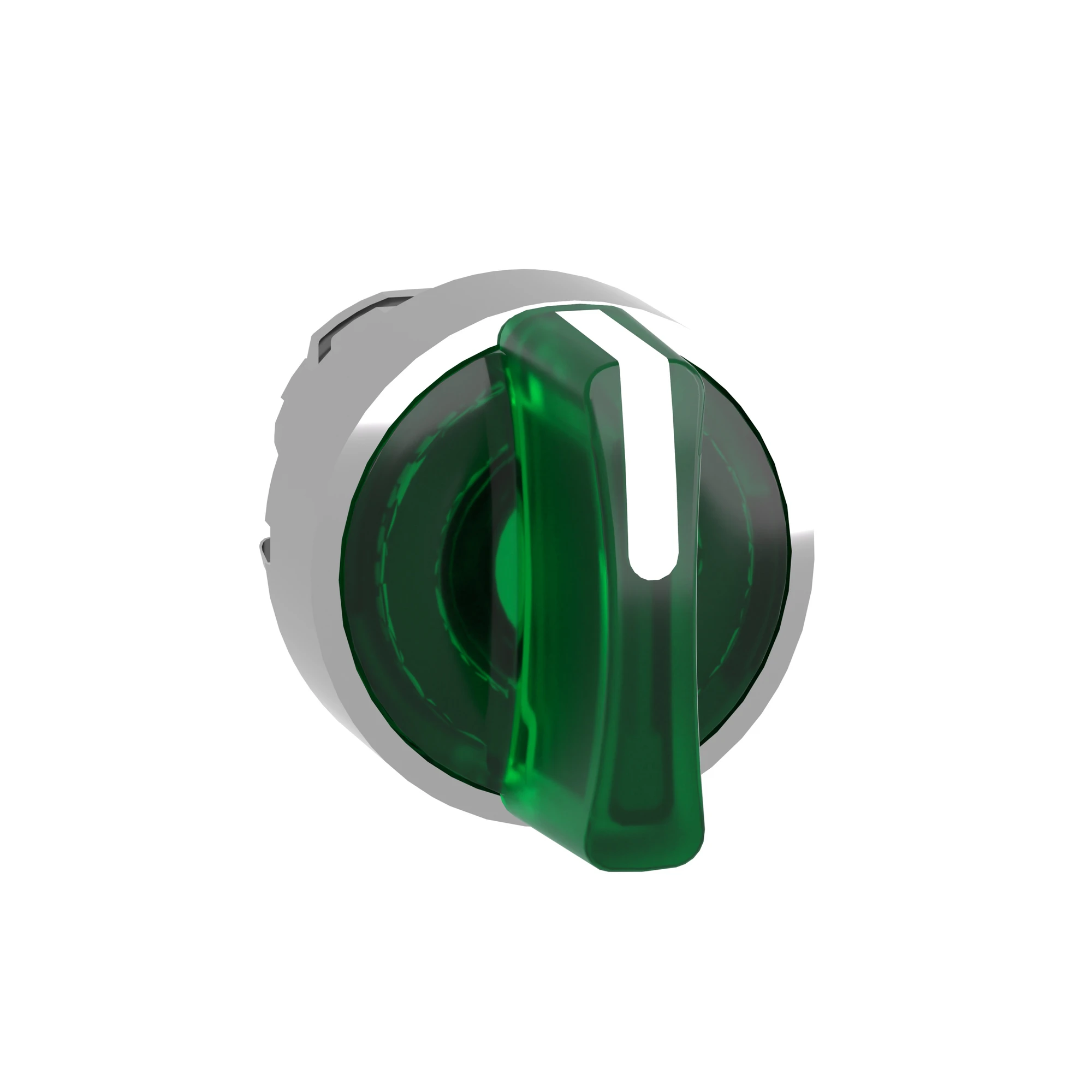 Schneider Electric ZB4BK1733 Illuminated selector switch, front element, Harmony XB4, metal, 22mm, green, for universal LED, 3 positions, momentary left (img_003)
