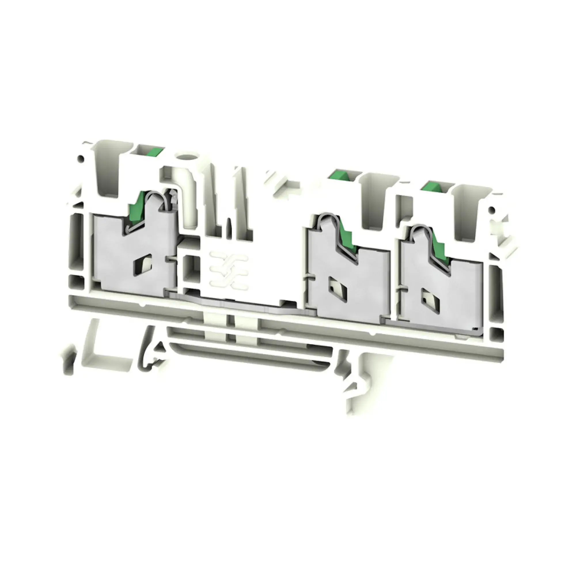 Weidmüller 3109540000 Feed-through terminal block, SNAP IN, white, 4 mm², 32 A, 1000 V, Number of connections: 3 S3C 4 WT (img_001) Weidmüller 3109540000 Feed-through terminal block, SNAP IN, white, 4 mm², 32 A, 1000 V, Number of connections: 3 S3C 4 WT (img_001)