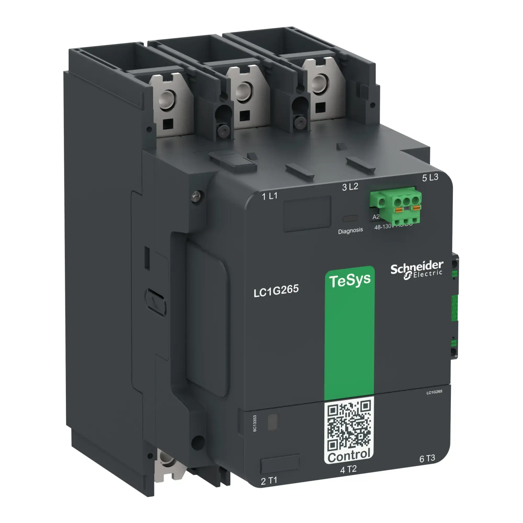 Schneider Electric LC1G500EHEN Power contactor TeSys control - Giga, 3-pole, 500A AC3, 48-130V ACDC coil (img_002)