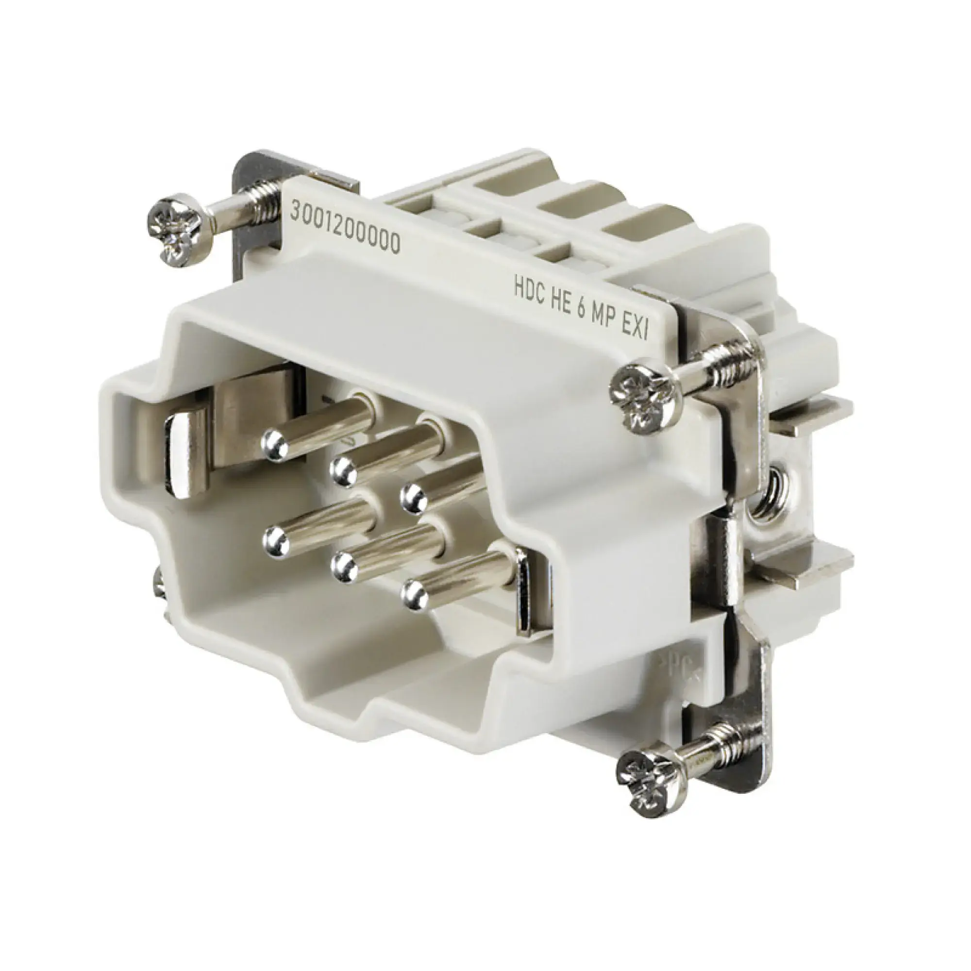 Weidmüller 3001200000 Contact insert (industry plug-in connectors), Male, 5 A, Number of poles: 6, PUSH IN, Size: 3 (img_001) Weidmüller 3001200000 Contact insert (industry plug-in connectors), Male, 5 A, Number of poles: 6, PUSH IN, Size: 3 (img_001)