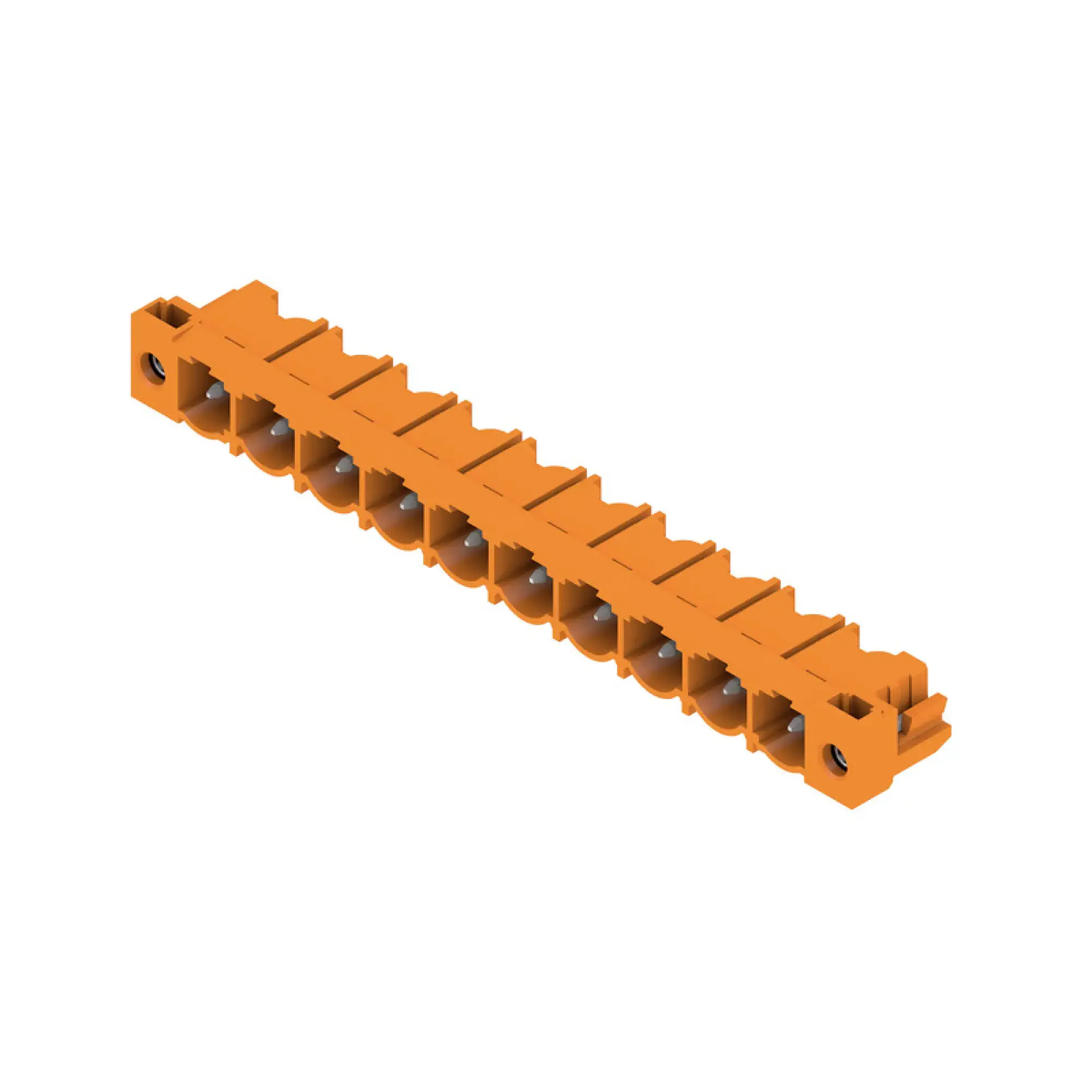 Weidmüller 1096110000 PCB connector (board connection), 500 V, 29 A, Pitch in mm: 7.62, Number of poles: 10, THT solder connection, Box (img_001)