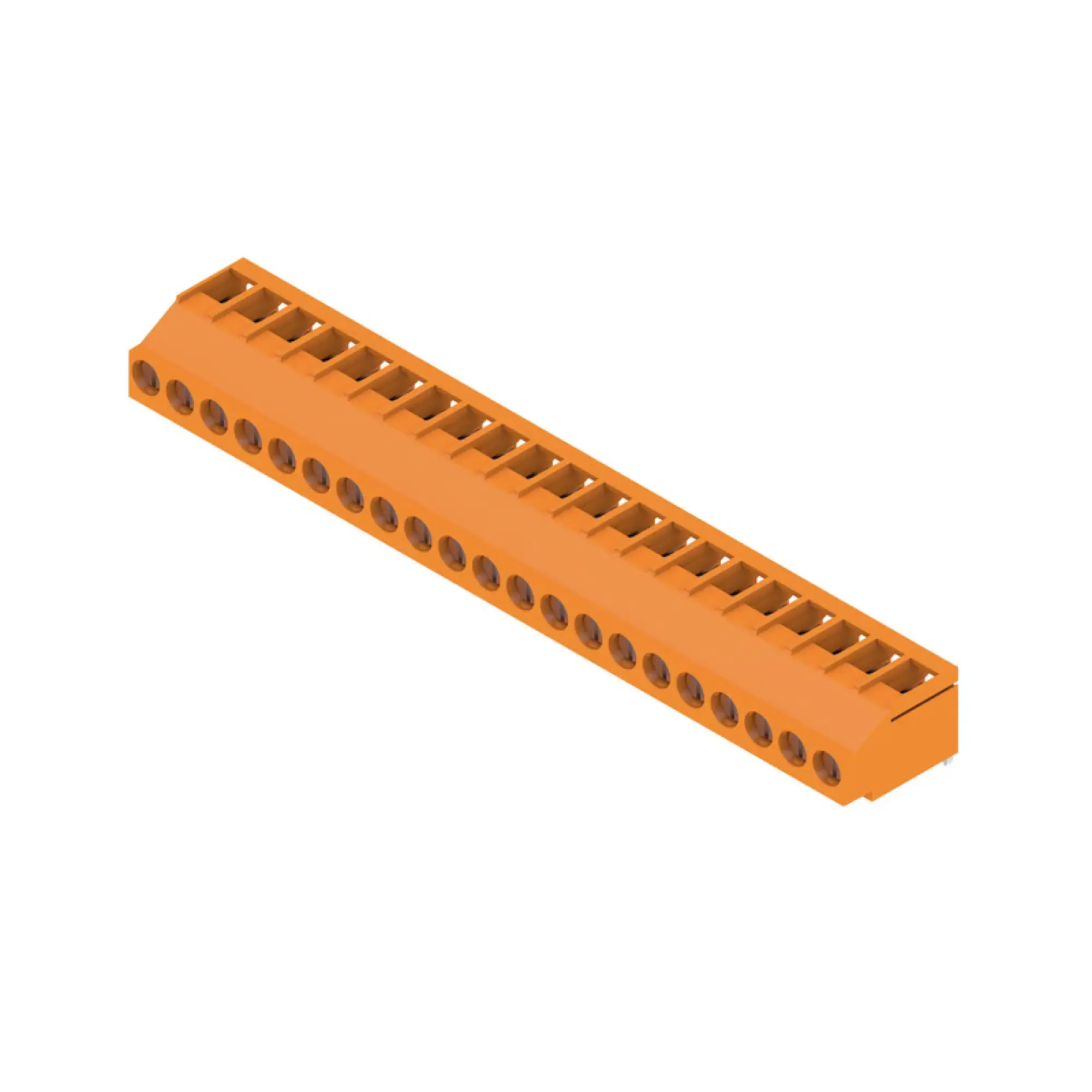 Weidmüller 2432100000 PCB terminal, 320 V, 32.5 A, Pitch in mm: 5.08, 6 mm², Number of poles: 21, Clamping yoke connection, THT solder connection, 180°, Box (img_001) Weidmüller 2432100000 PCB terminal, 320 V, 32.5 A, Pitch in mm: 5.08, 6 mm², Number of poles: 21, Clamping yoke connection, THT solder connection, 180°, Box (img_001)