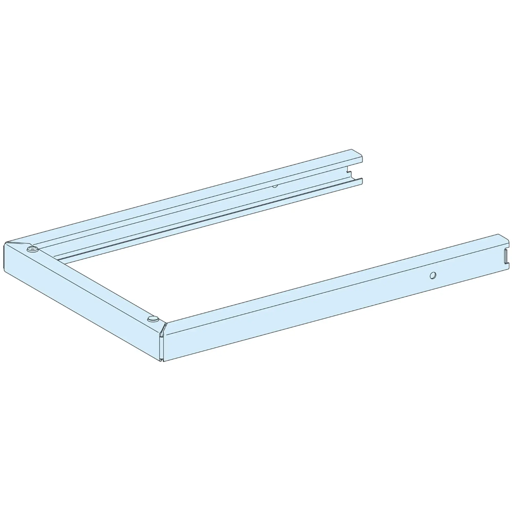 Schneider Electric LVS08714 PrismaSeT-P, Transport base, end pieces, depth=400mm, (2 pieces) (img_002)