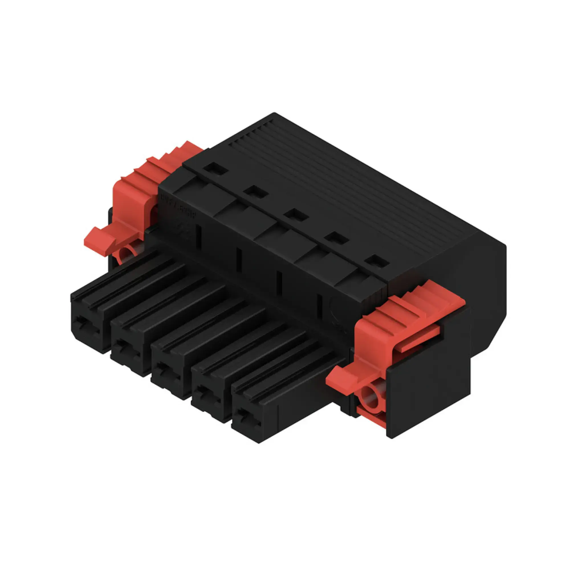 Weidmüller 1060480000 PCB connector (wire connection), 1000 V, 57 A, Pitch in mm: 7.62, 10 mm², Number of poles: 5, PUSH IN without actuator, Tension-clamp connection, Box (img_001)