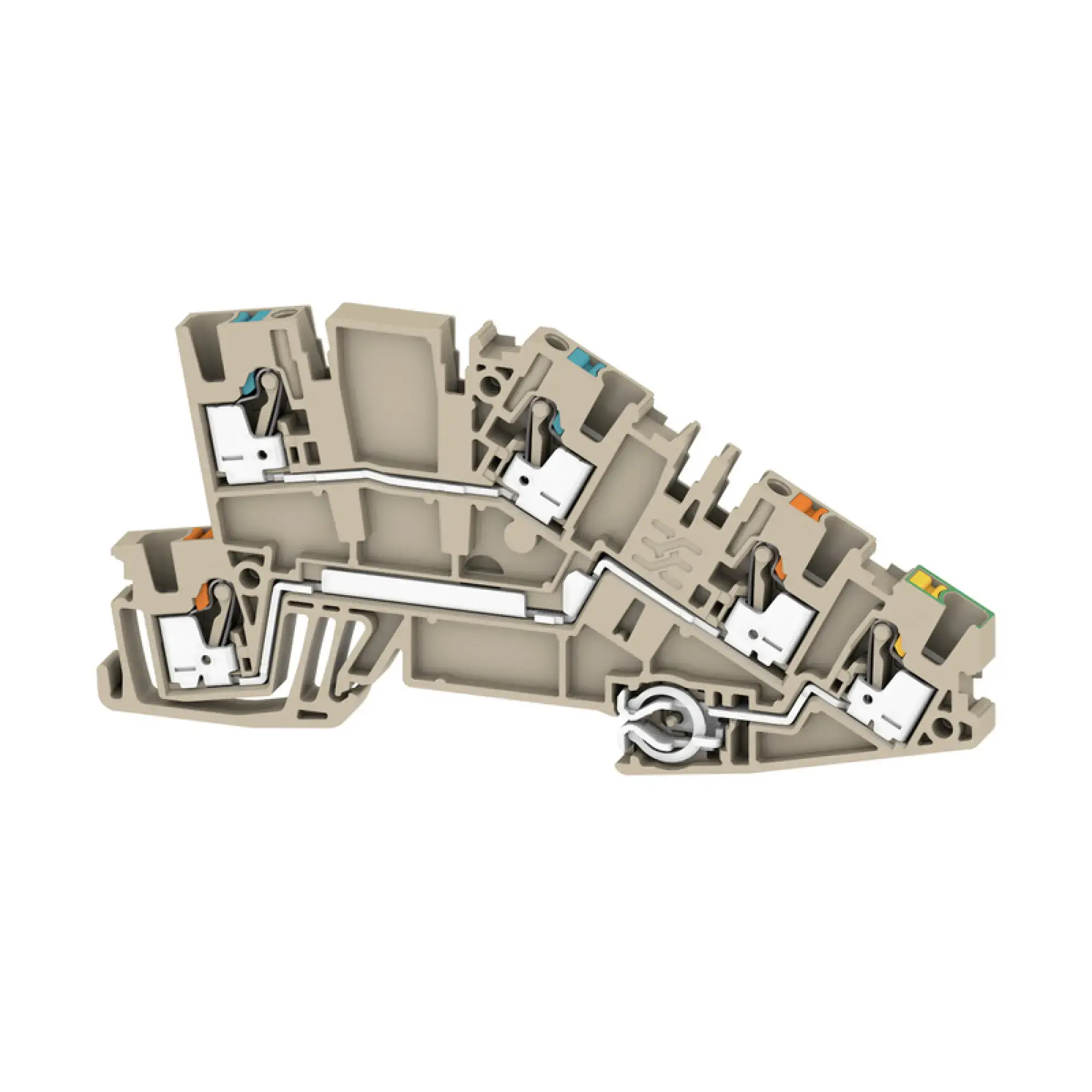 Weidmüller 2669020000 Multi level installation terminal block, PUSH IN, dark beige, 2.5 mm², 24 A, 250 V, Number of connections: 5, Number of levels: 3, TS 35, V-0, Wemid (img_001) Weidmüller 2669020000 Multi level installation terminal block, PUSH IN, dark beige, 2.5 mm², 24 A, 250 V, Number of connections: 5, Number of levels: 3, TS 35, V-0, Wemid (img_001)