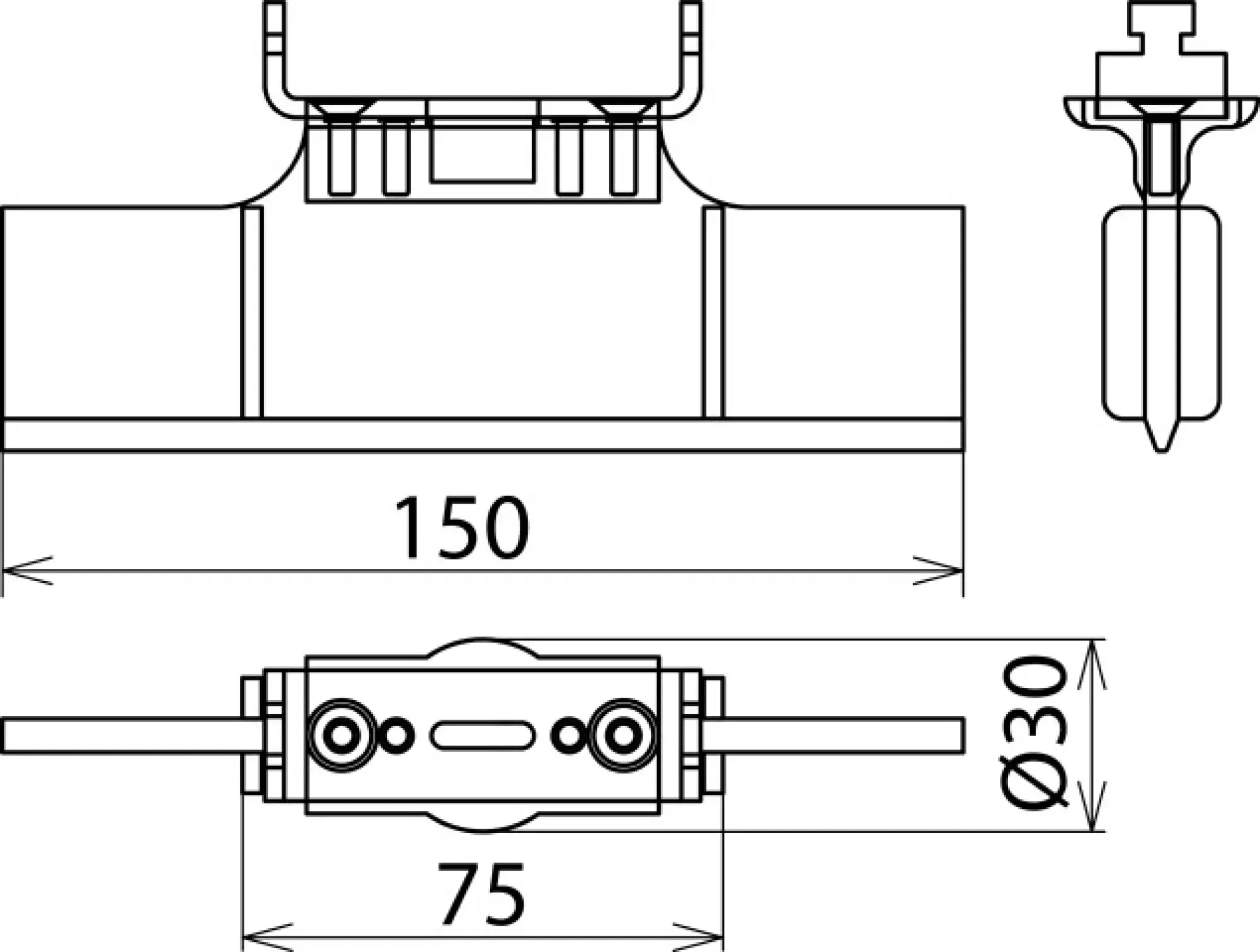 Dehn 785644 Locking element for NH fuse holders, size: 2-3 (img_002)