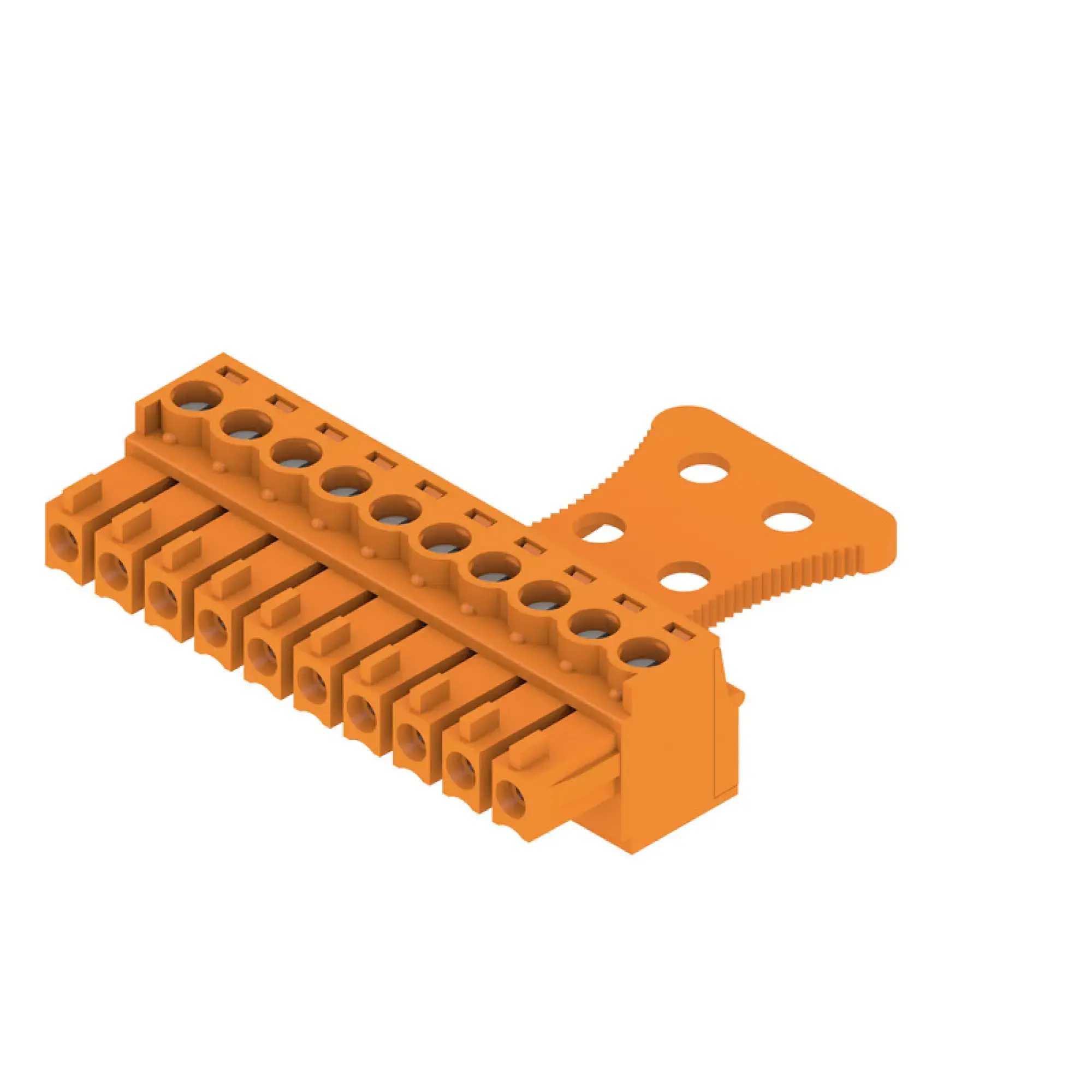Weidmüller 1236330000 PCB connector (wire connection), 160 V, 17.5 A, Pitch in mm: 3.81, 1.5 mm², Number of poles: 10, Clamping yoke connection, Box (img_001)