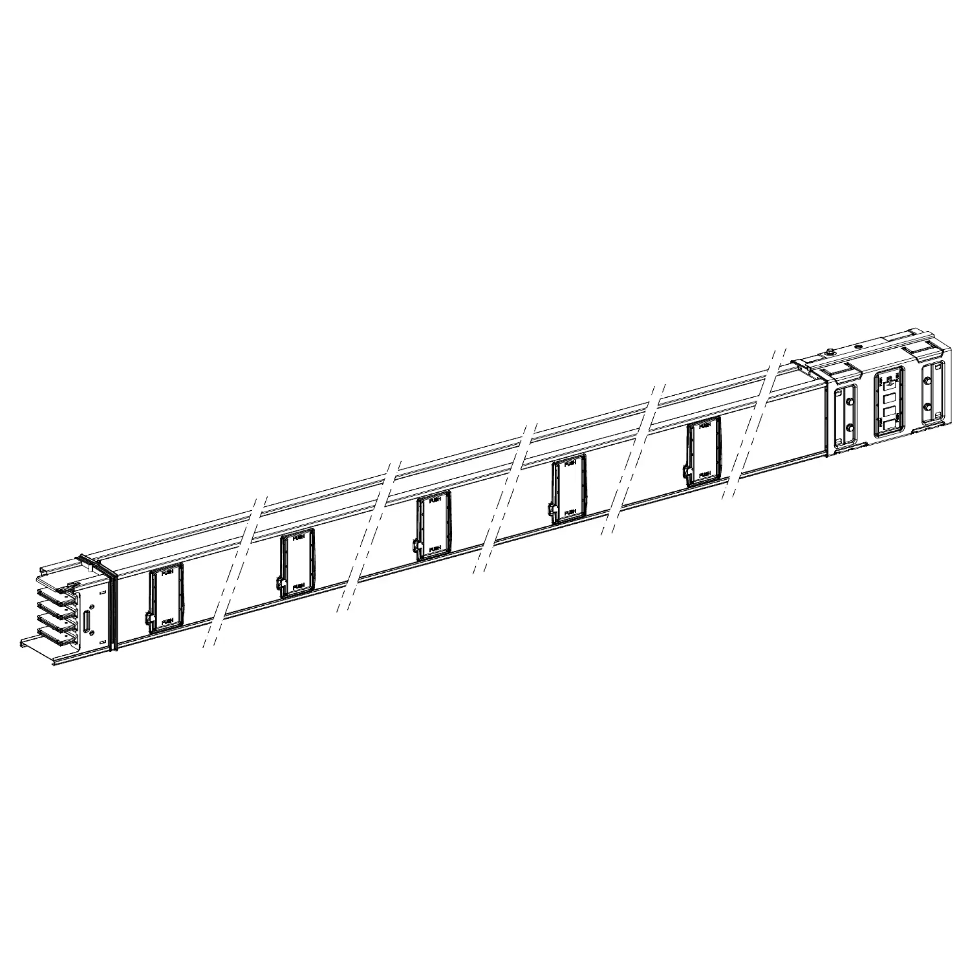 Schneider Electric KSA1000ED45010 KSA straight element, 1000A, 5m, 10 outlets (img_002)