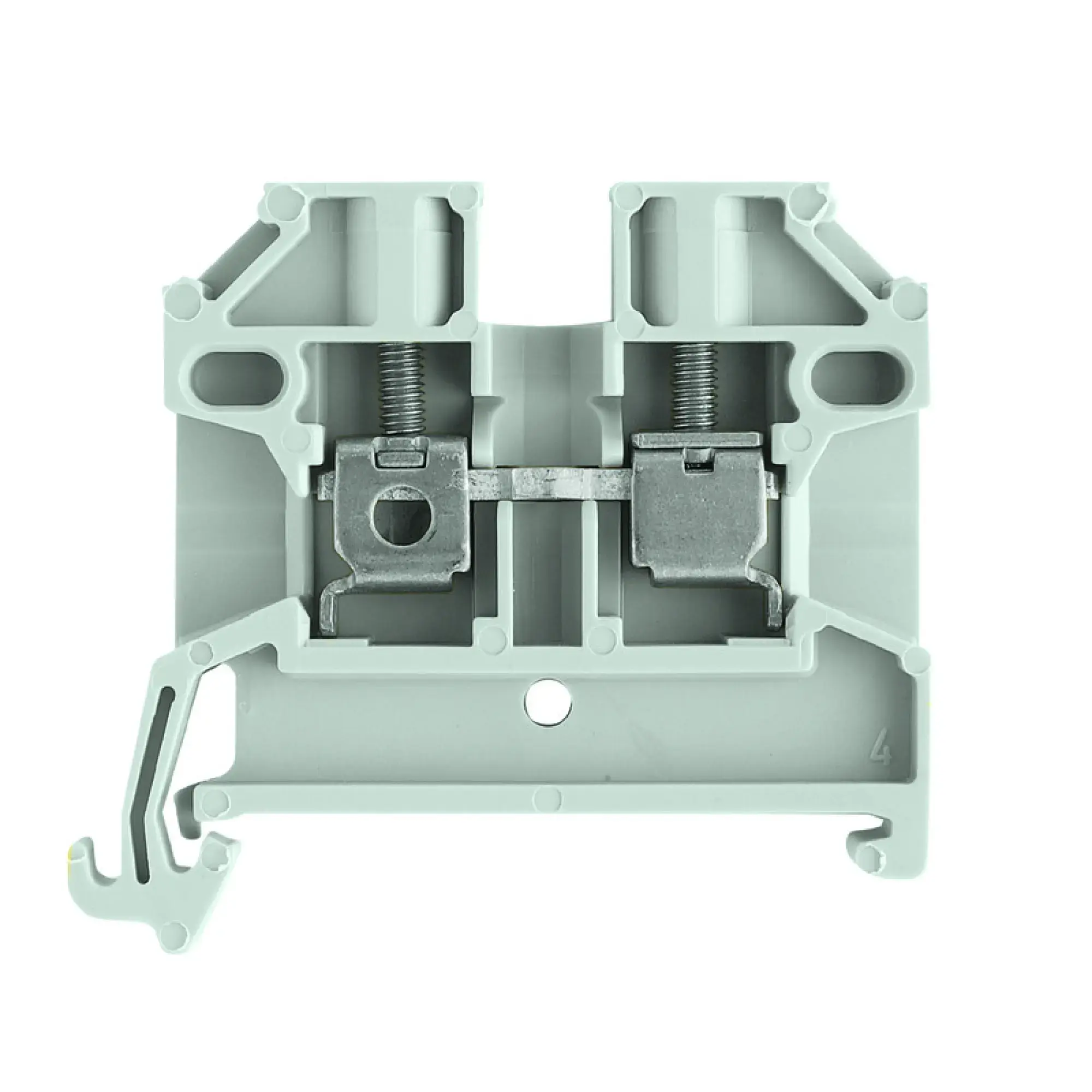 Weidmüller 2572430000 Feed-through terminal block, Screw connection, grey, 2.5 mm², 24 A, 800 V, Number of connections: 2 (img_001)