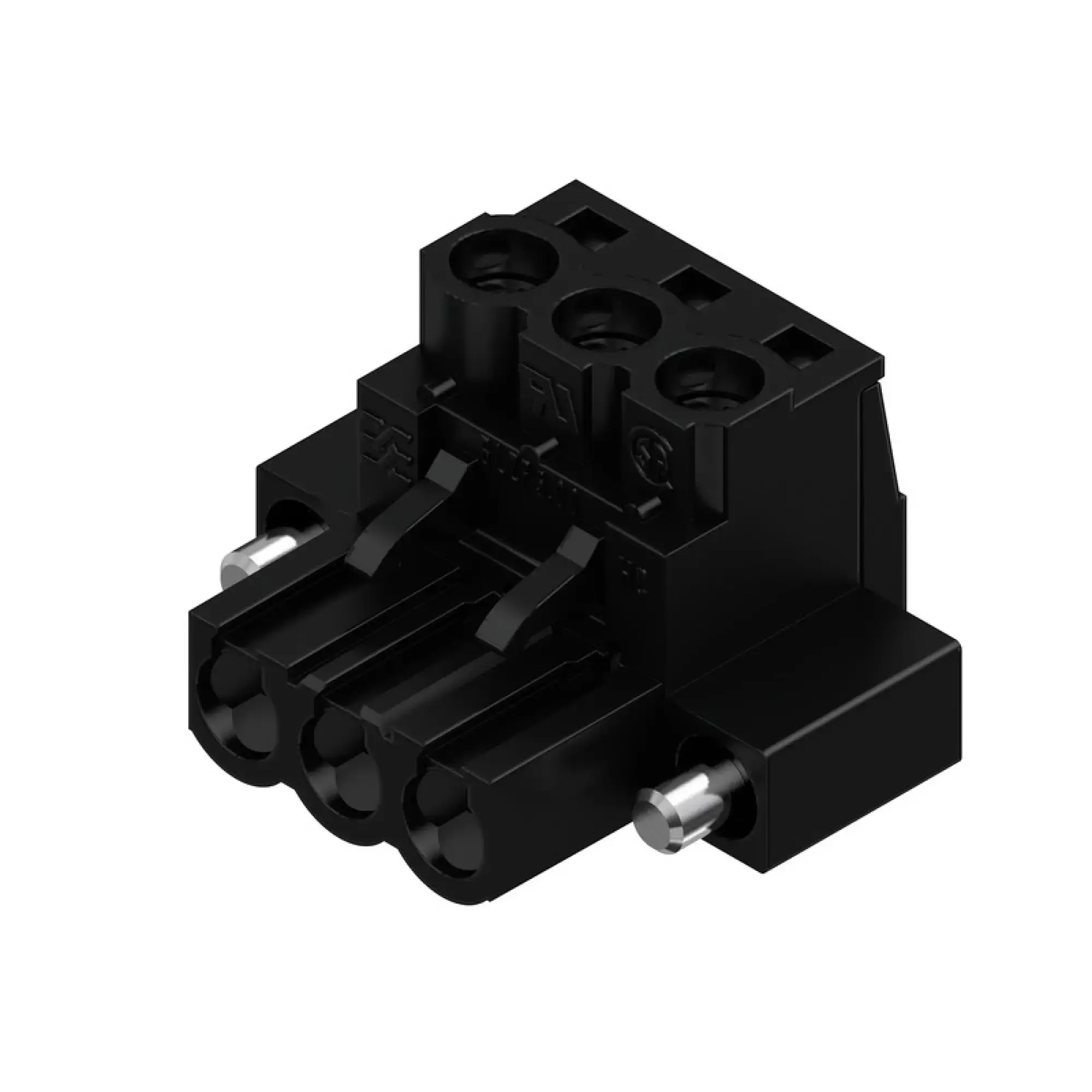 Weidmüller 1956020000 PCB connector (wire connection), 320 V, 23 A, Pitch in mm: 5.00, 4 mm², Number of poles: 3, Clamping yoke connection, Box (img_001)