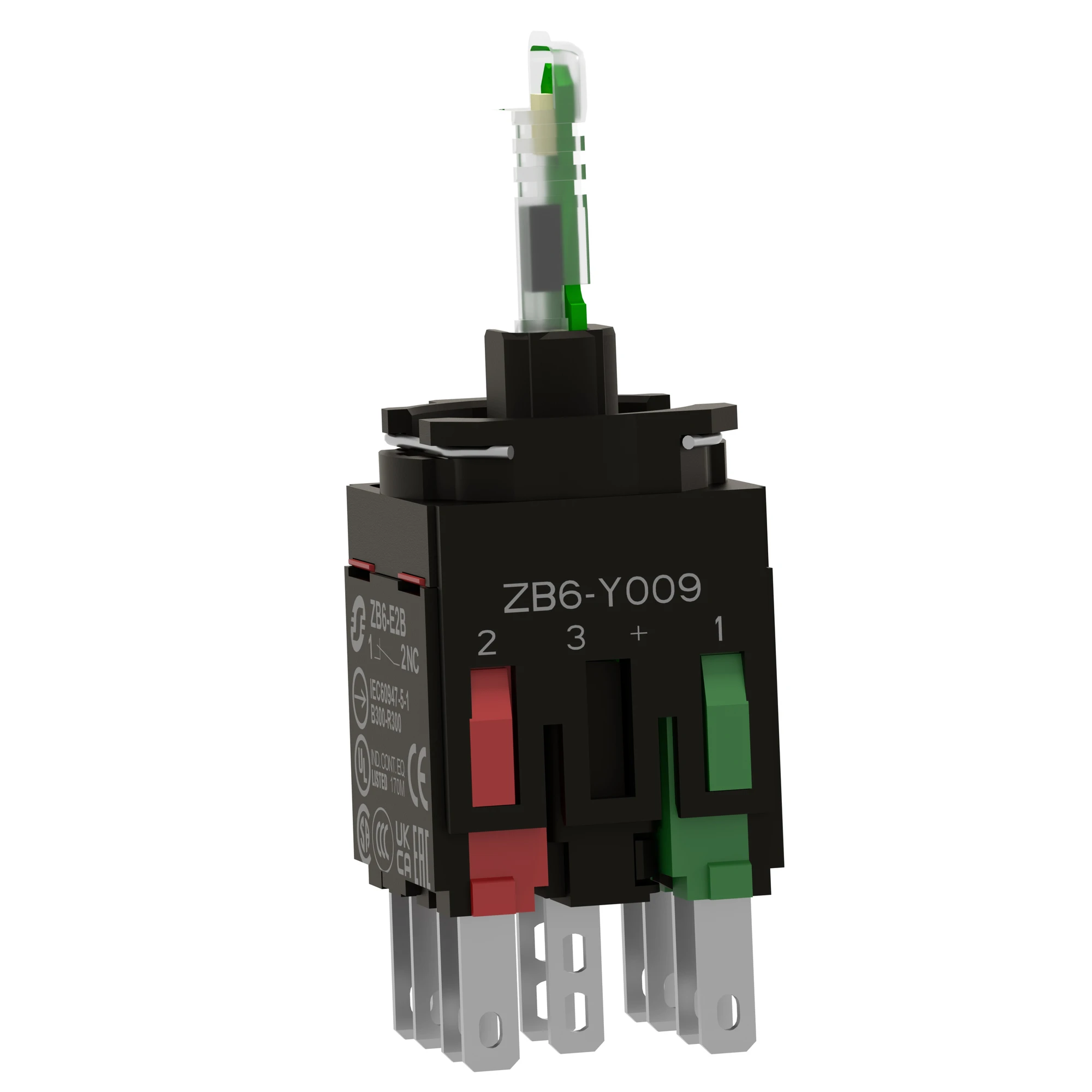 Schneider Electric ZB6ZB51B Auxiliary contact block, Ø 16, yellow integral LED 1S (img_003)