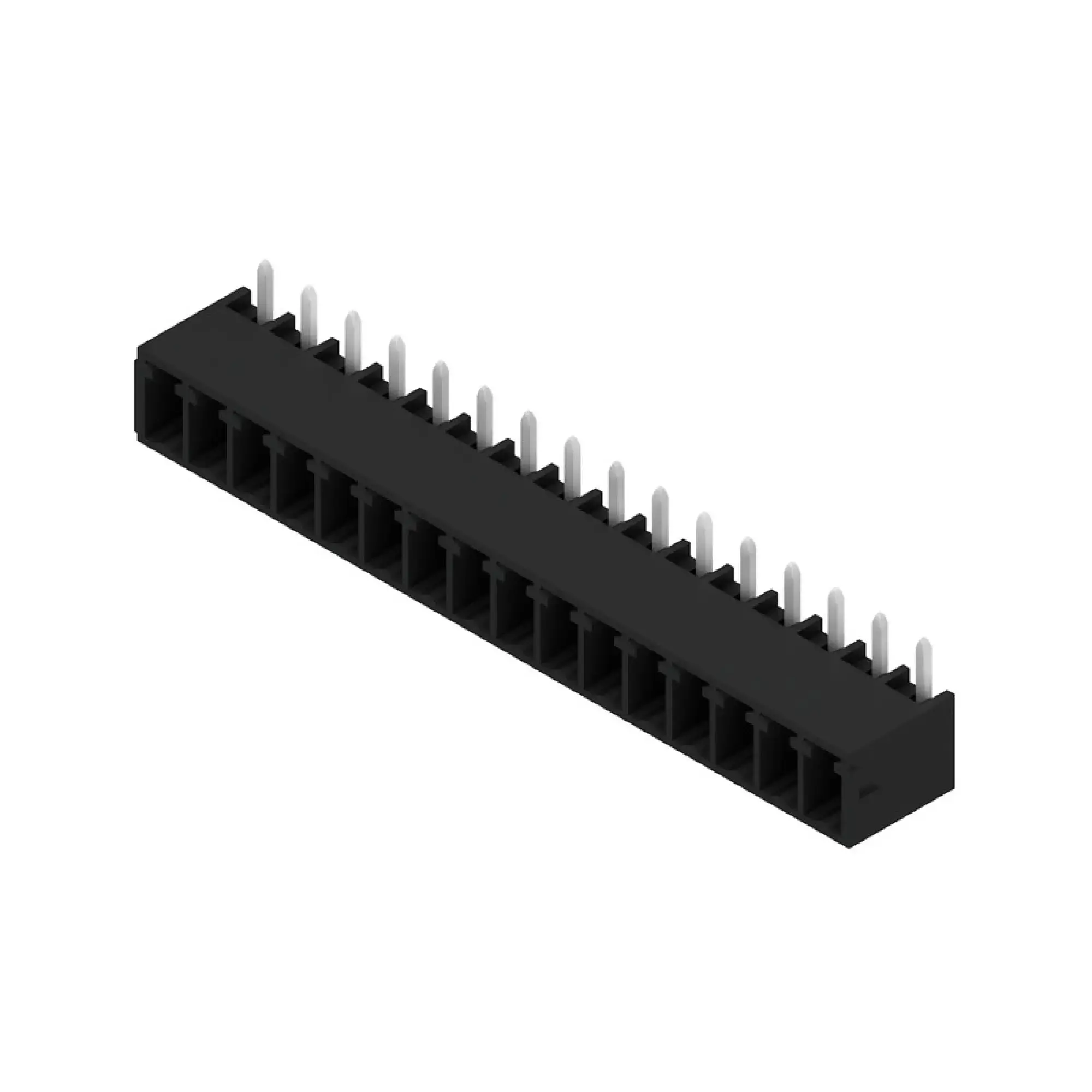 Weidmüller 1036640000 PCB connector (board connection), 160 V, 17.5 A, Pitch in mm: 3.81, Number of poles: 16, THT/THR solder connection, Box (img_001)