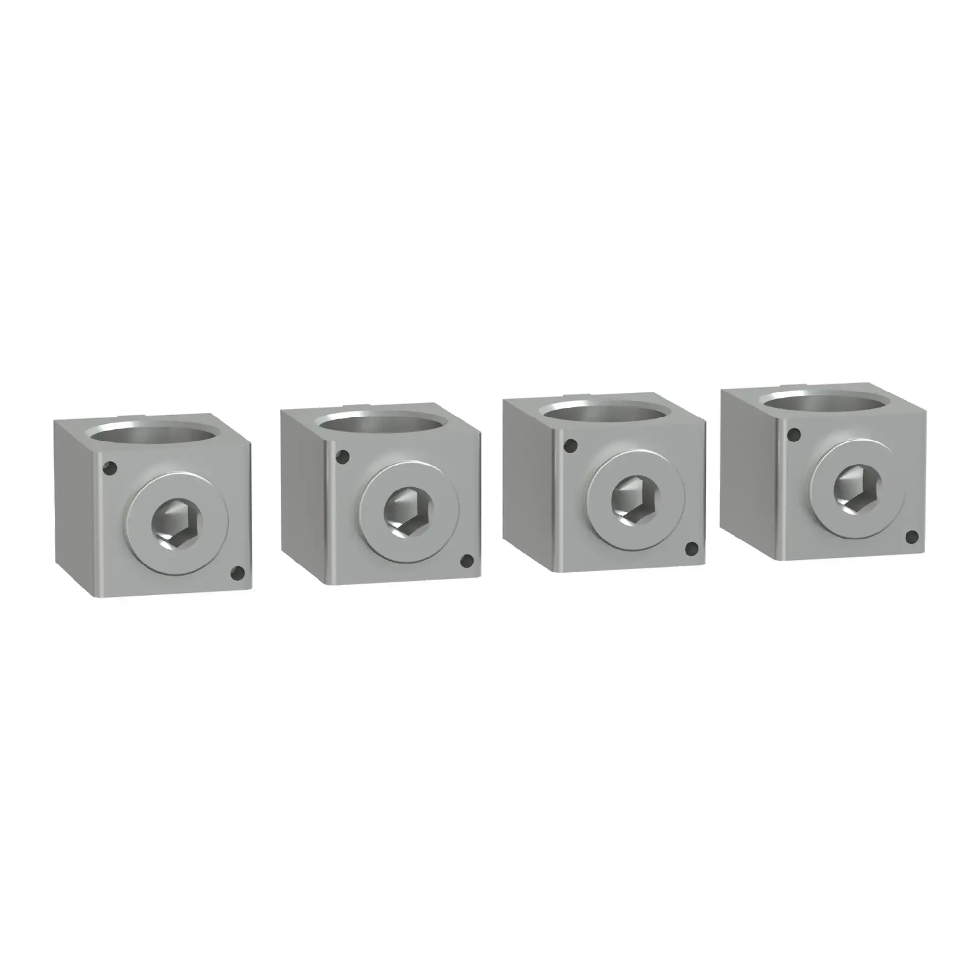 Schneider Electric TPSCON54 Aluminium-Kabelverbinder, TransferPacT, für 1 Kabel 35 bis 300 mm², Rahmen 630 A, 4P, Satz mit 4 Stück (img_002)
