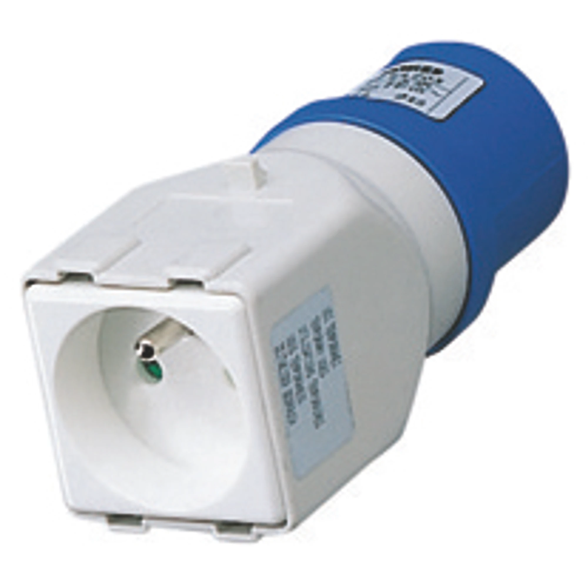 GEWISS GW64203 IEC Adapter 230V 16A 6h 3P auf 1x Steckdose Franz.Standard 16A 3P IP44 (img_001) GEWISS GW64203 IEC Adapter 230V 16A 6h 3P auf 1x Steckdose Franz.Standard 16A 3P IP44 (img_001)