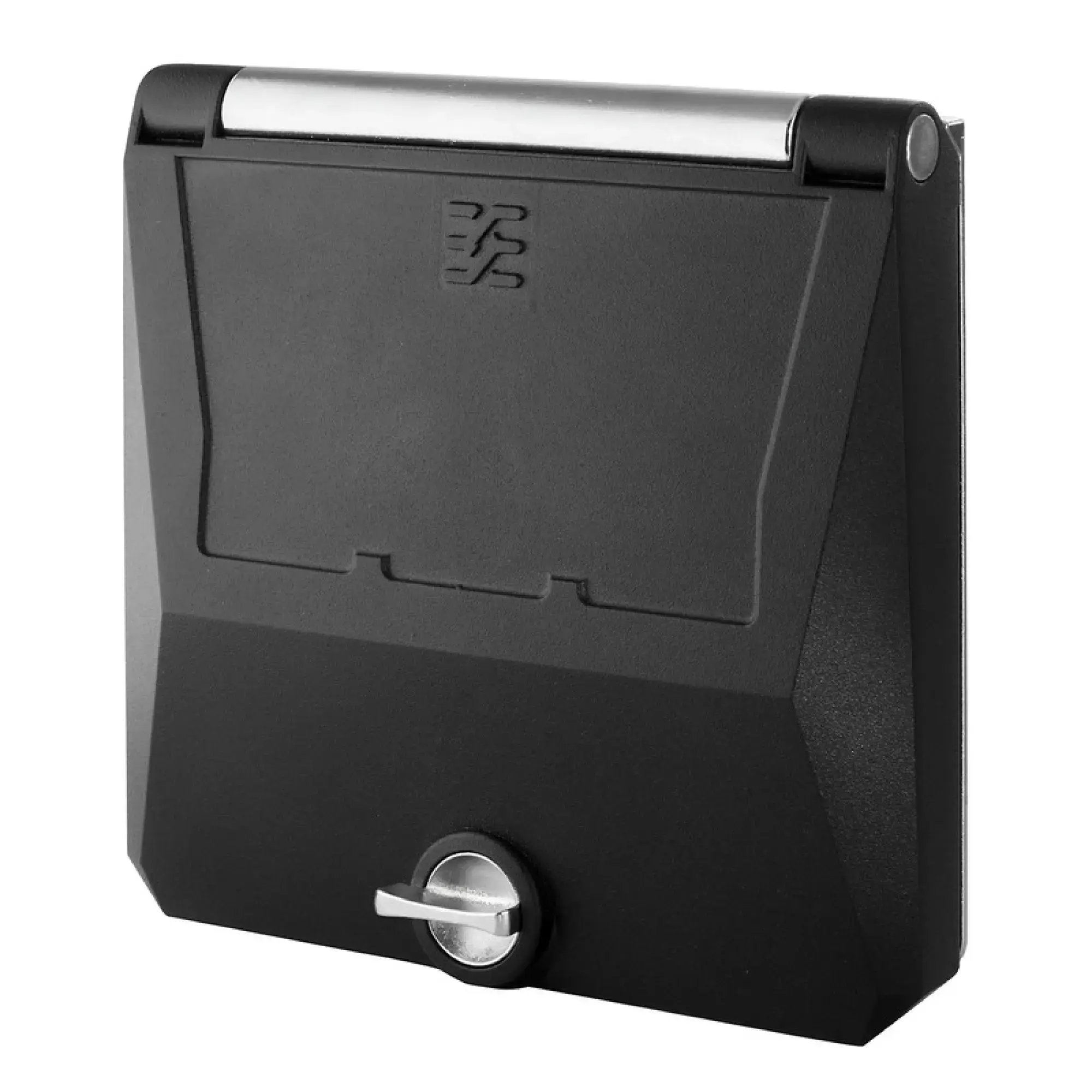 Weidmüller 2003170000 Component housing, Double frame, Metal cover, Control knob locking, Colour: black (similar to RAL 9005), IP65, in closed state (img_001) Weidmüller 2003170000 Component housing, Double frame, Metal cover, Control knob locking, Colour: black (similar to RAL 9005), IP65, in closed state (img_001)