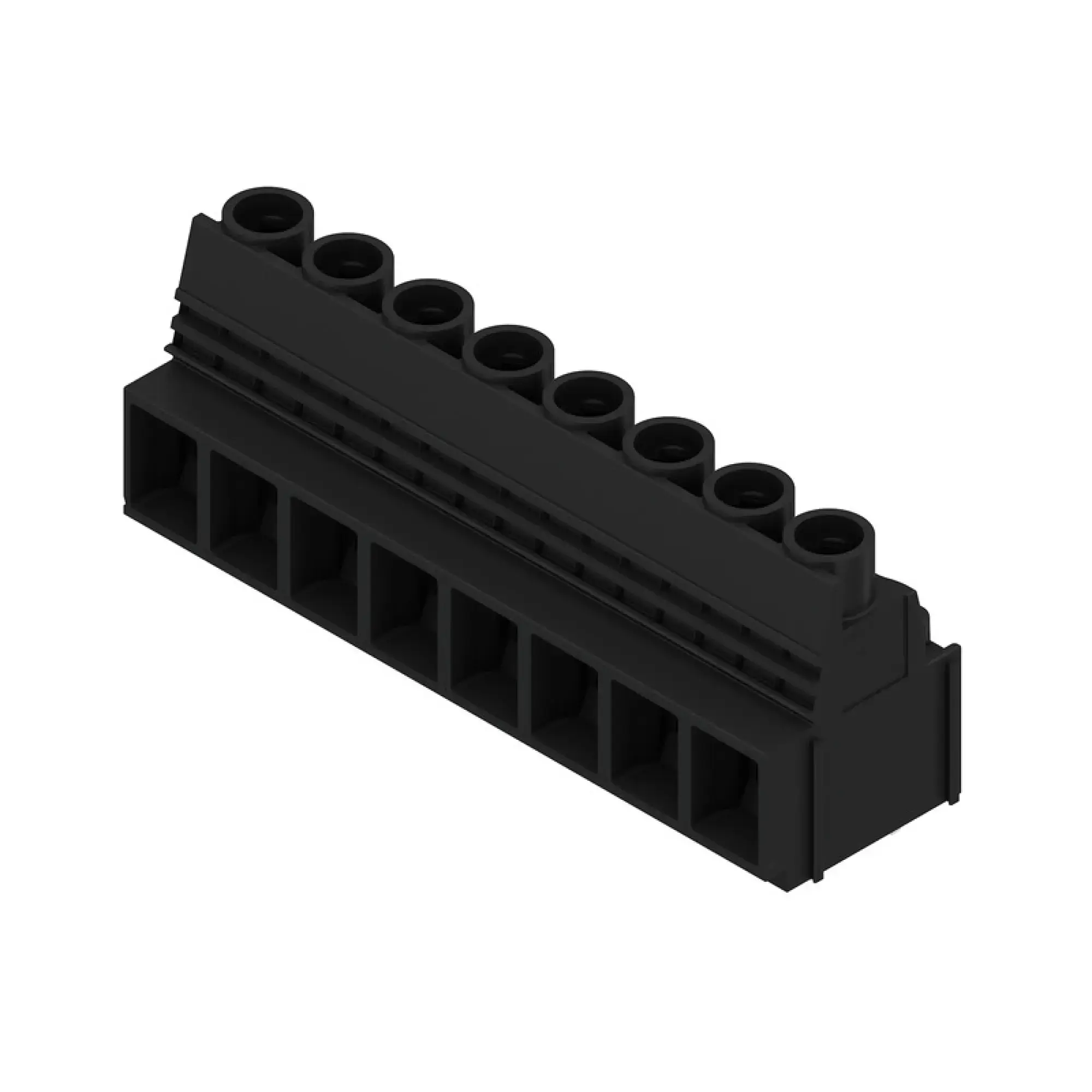 Weidmüller 2014170000 PCB terminal, 1000 V, 76 A, Pitch in mm: 10.16, 16 mm², Number of poles: 8, Clamping yoke connection, THT solder connection, 90°, Box (img_001) Weidmüller 2014170000 PCB terminal, 1000 V, 76 A, Pitch in mm: 10.16, 16 mm², Number of poles: 8, Clamping yoke connection, THT solder connection, 90°, Box (img_001)