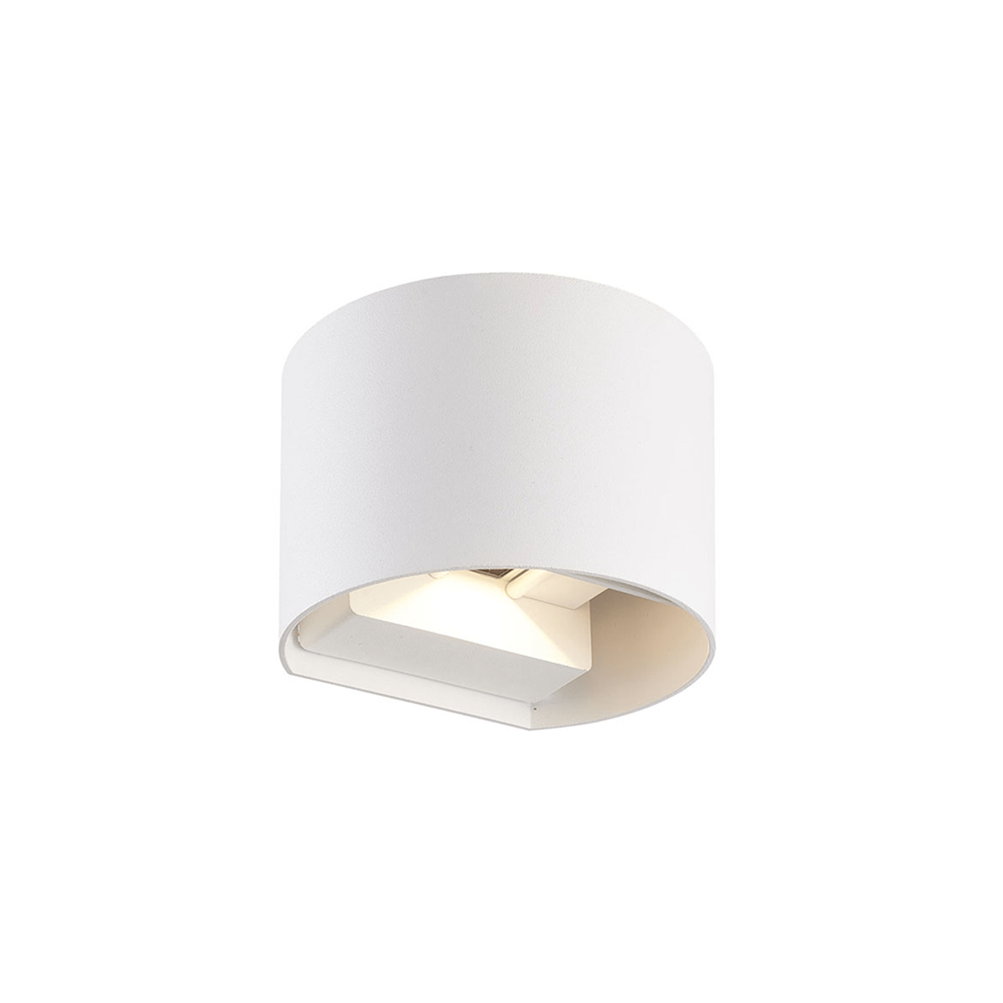 WSU Lights Wandleuchte Maliha rund weiss - 6W - 3000K - 85lm/W - 135x110x100mm - IP65 - CRI >85Ra WSU Lights Wandleuchte Maliha rund weiss - 6W - 3000K - 85lm/W - 135x110x100mm - IP65 - CRI >85Ra