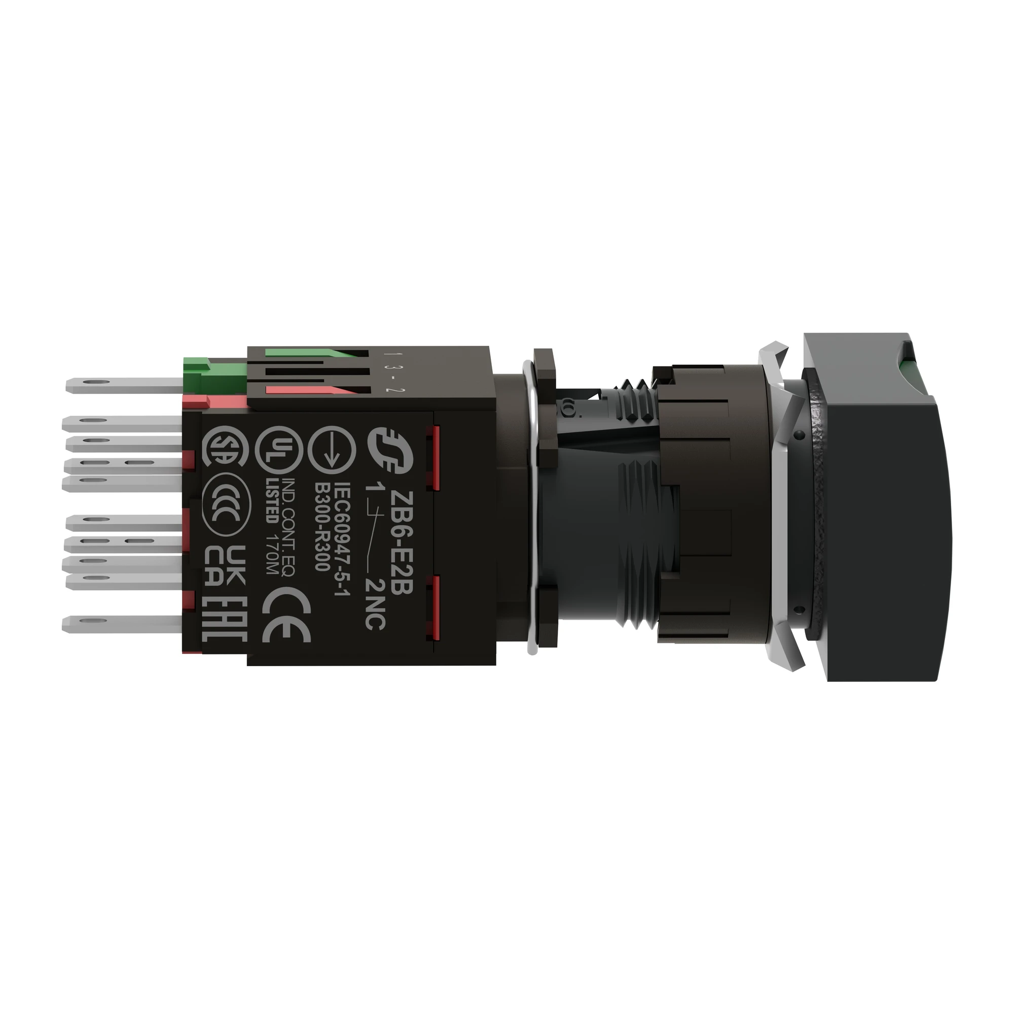 Schneider Electric XB6DW3B5B Illuminated push-button, green Ø 16, flat, without latching, 24V, 1NO+1NC (img_002) Schneider Electric XB6DW3B5B Illuminated push-button, green Ø 16, flat, without latching, 24V, 1NO+1NC (img_002)