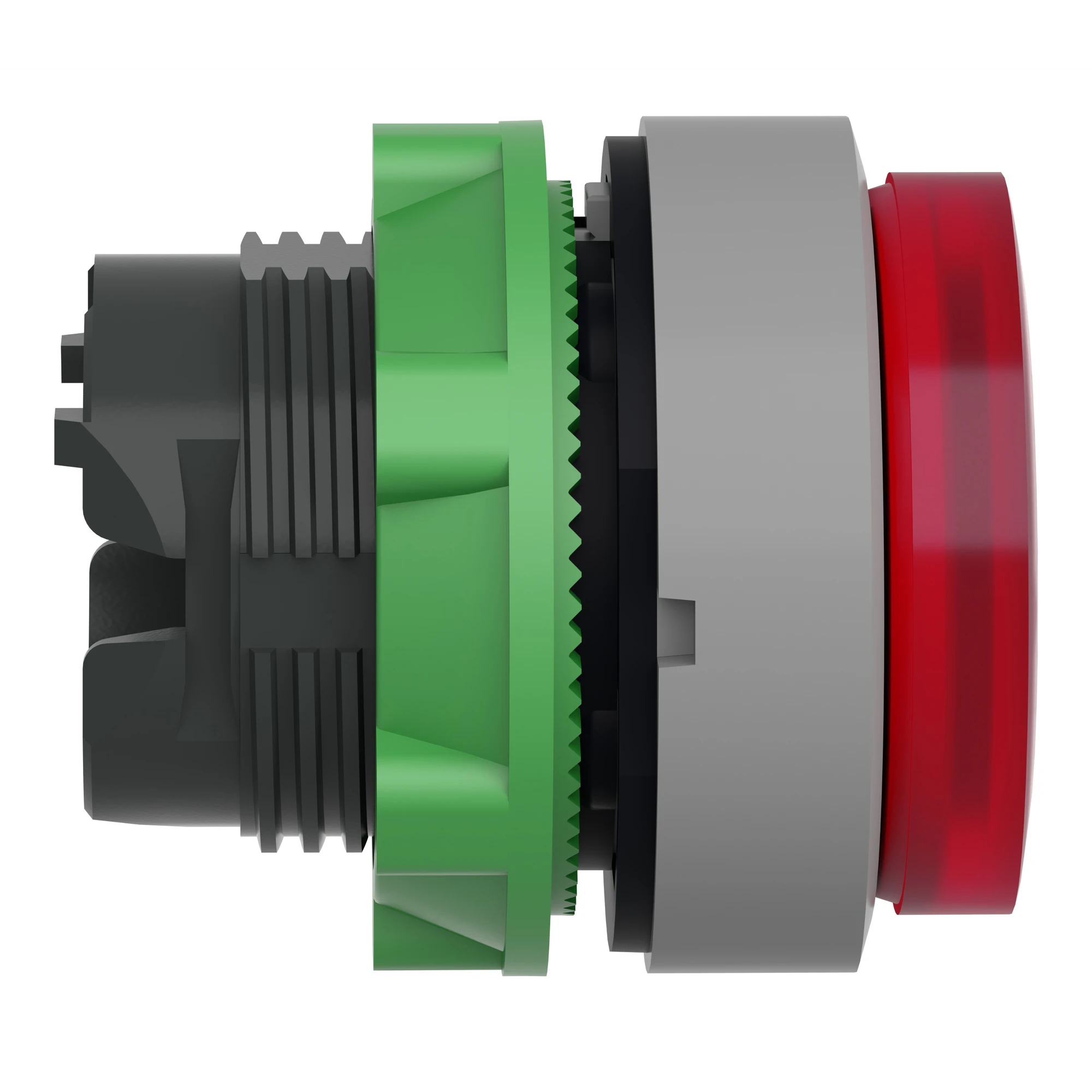 Schneider Electric ZB5AH43C0 Illuminated pushbutton, front element, Harmony XB5, plastic, 22mm, light grey, red, projecting, for universal LED, latching (img_002) Schneider Electric ZB5AH43C0 Illuminated pushbutton, front element, Harmony XB5, plastic, 22mm, light grey, red, projecting, for universal LED, latching (img_002)