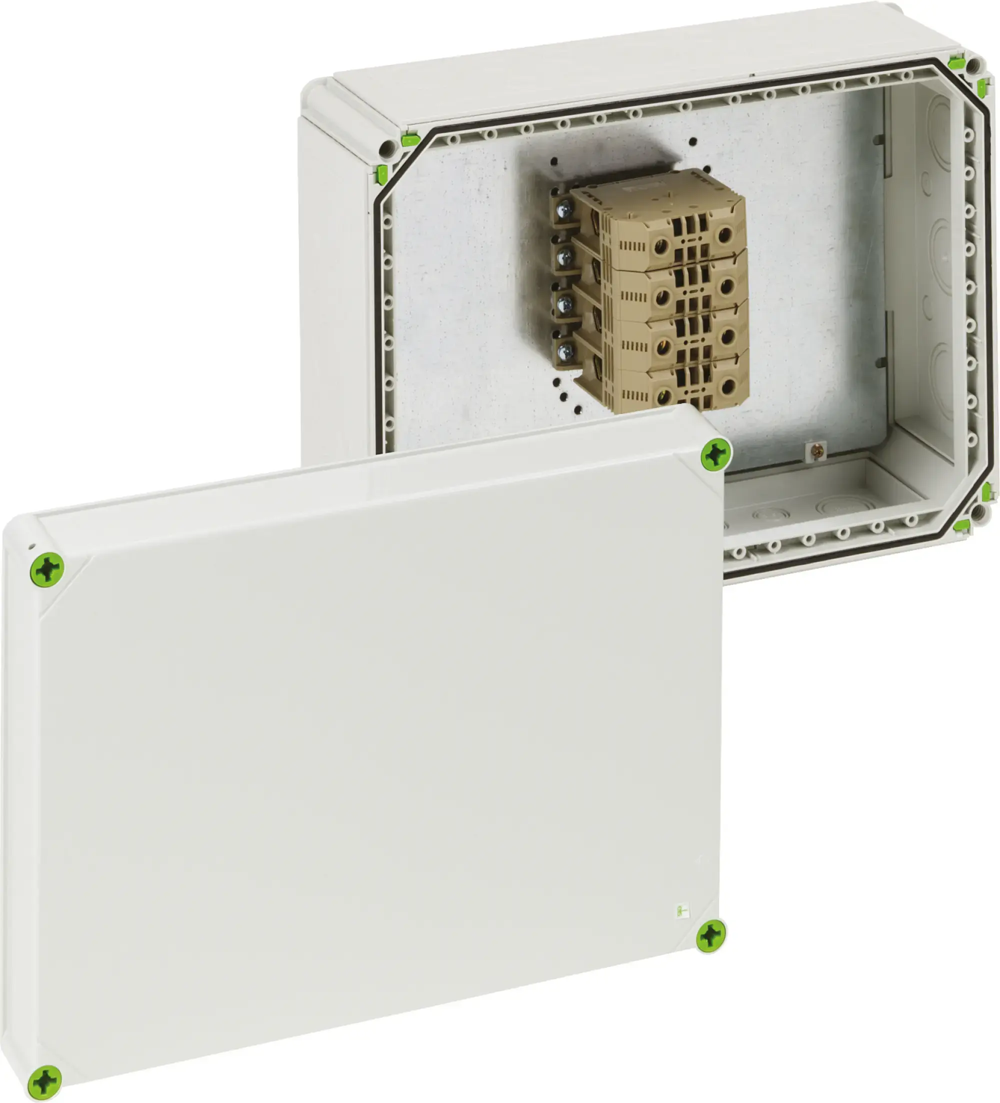 Spelsberg 49058501 Junction box, Type of protection IP65, Max. conductor cross section 150², Impact strength IK08, Protection class II, Ui 690V AC, Halogen free (img_001) Spelsberg 49058501 Junction box, Type of protection IP65, Max. conductor cross section 150², Impact strength IK08, Protection class II, Ui 690V AC, Halogen free (img_001)