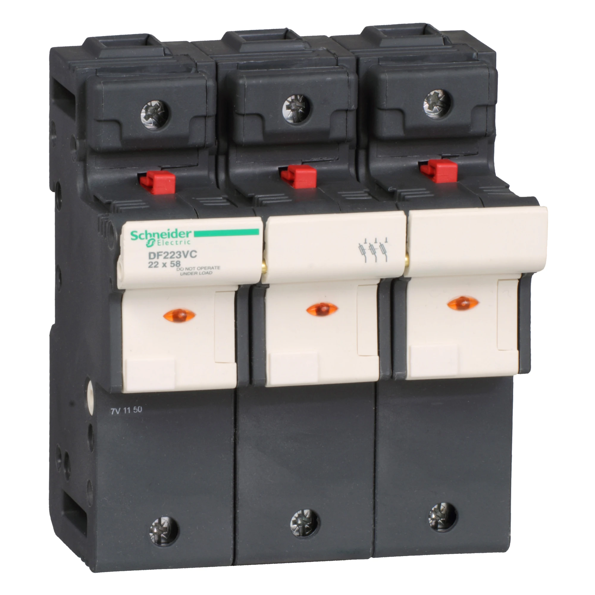 Schneider Electric DF223VC Fuse Holder TeSys 3p 125A, Fuse Size 22x58mm (img_001) Schneider Electric DF223VC Fuse Holder TeSys 3p 125A, Fuse Size 22x58mm (img_001)