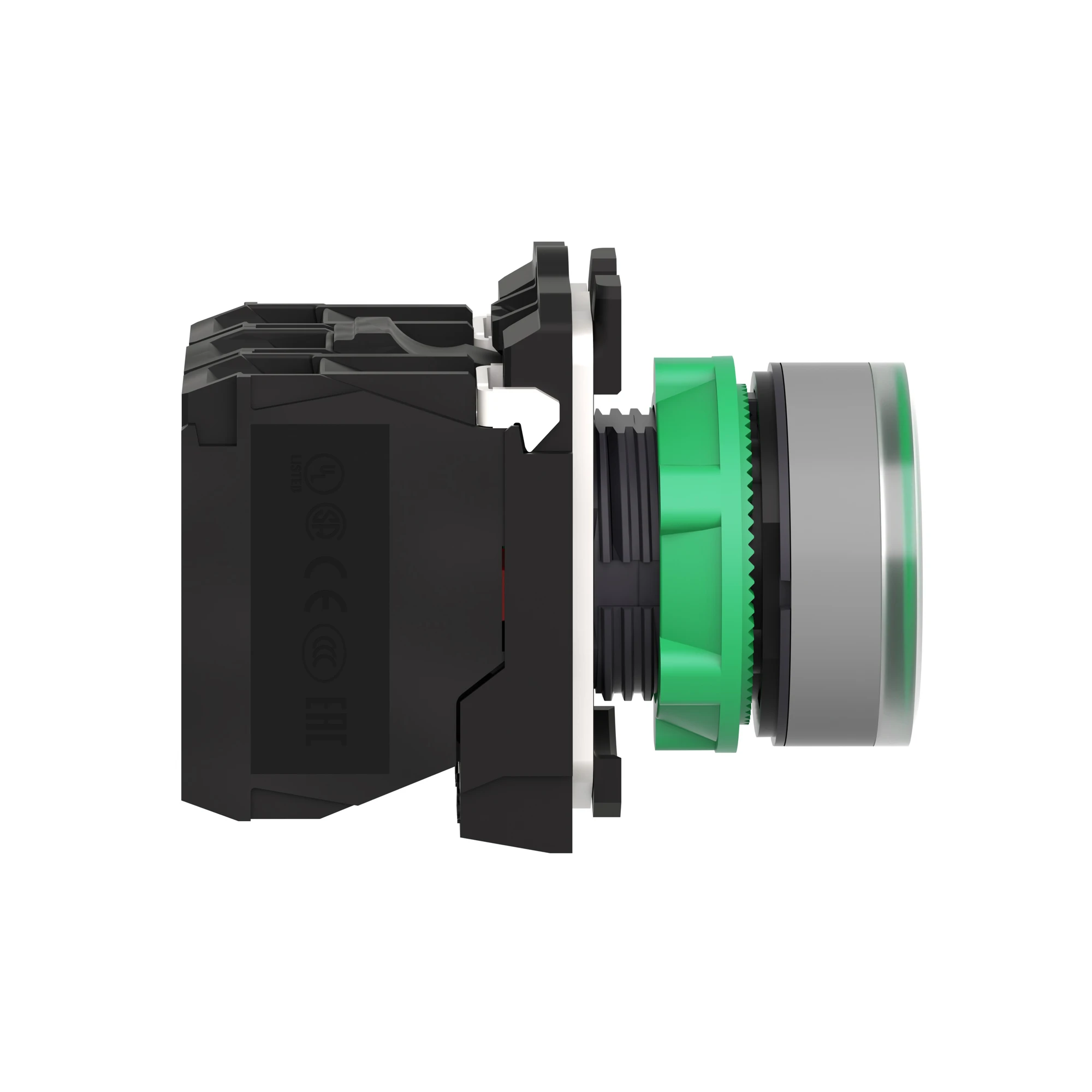 Schneider Electric XB5AW33G5C0 Illuminated pushbutton, Harmony XB5, plastic, light grey, green, 22mm, universal LED, smooth dome, 1 NO + 1 NC, 110-120V AC (img_003) Schneider Electric XB5AW33G5C0 Illuminated pushbutton, Harmony XB5, plastic, light grey, green, 22mm, universal LED, smooth dome, 1 NO + 1 NC, 110-120V AC (img_003)