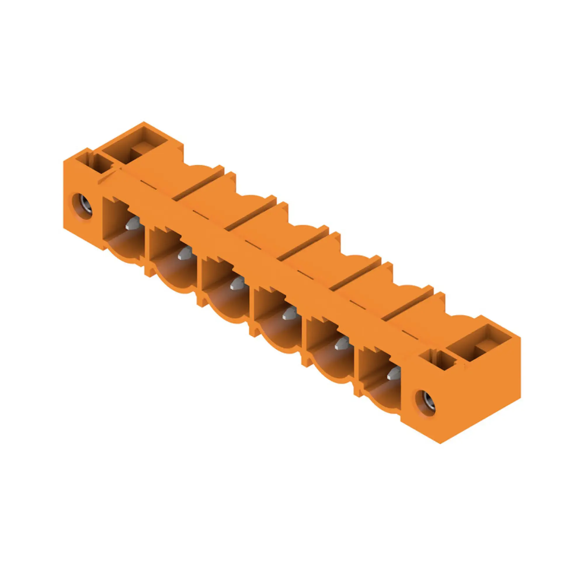 Weidmüller 1124330000 PCB connector (board connection), 500 V, 29 A, Pitch in mm: 7.62, Number of poles: 6, THT solder connection, Box (img_001)