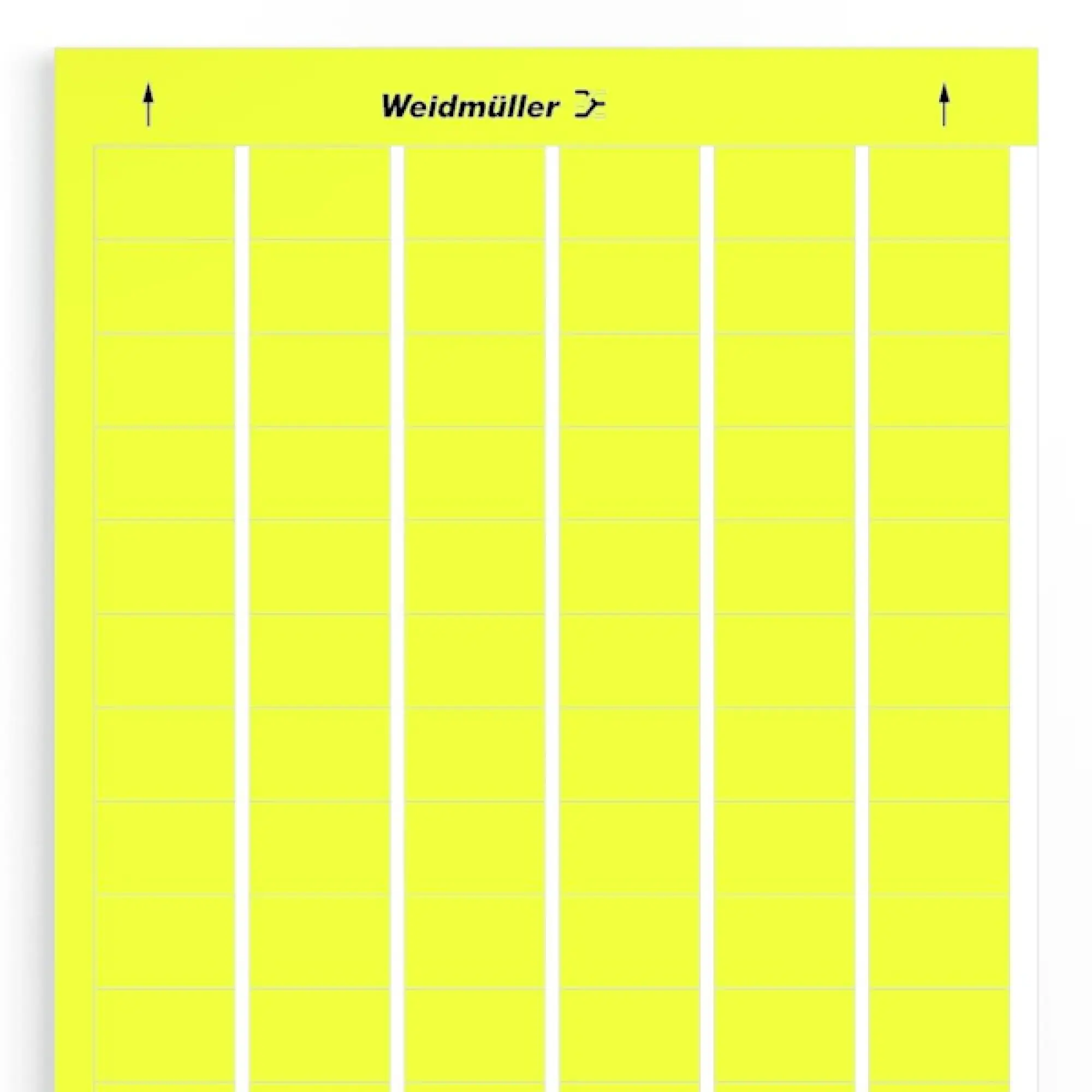 Weidmüller 1724161687 Device marking, Width: 30 mm, Polyester, PVC-free, yellow, Operating temperature range: -40...150 °C (img_001) Weidmüller 1724161687 Device marking, Width: 30 mm, Polyester, PVC-free, yellow, Operating temperature range: -40...150 °C (img_001)