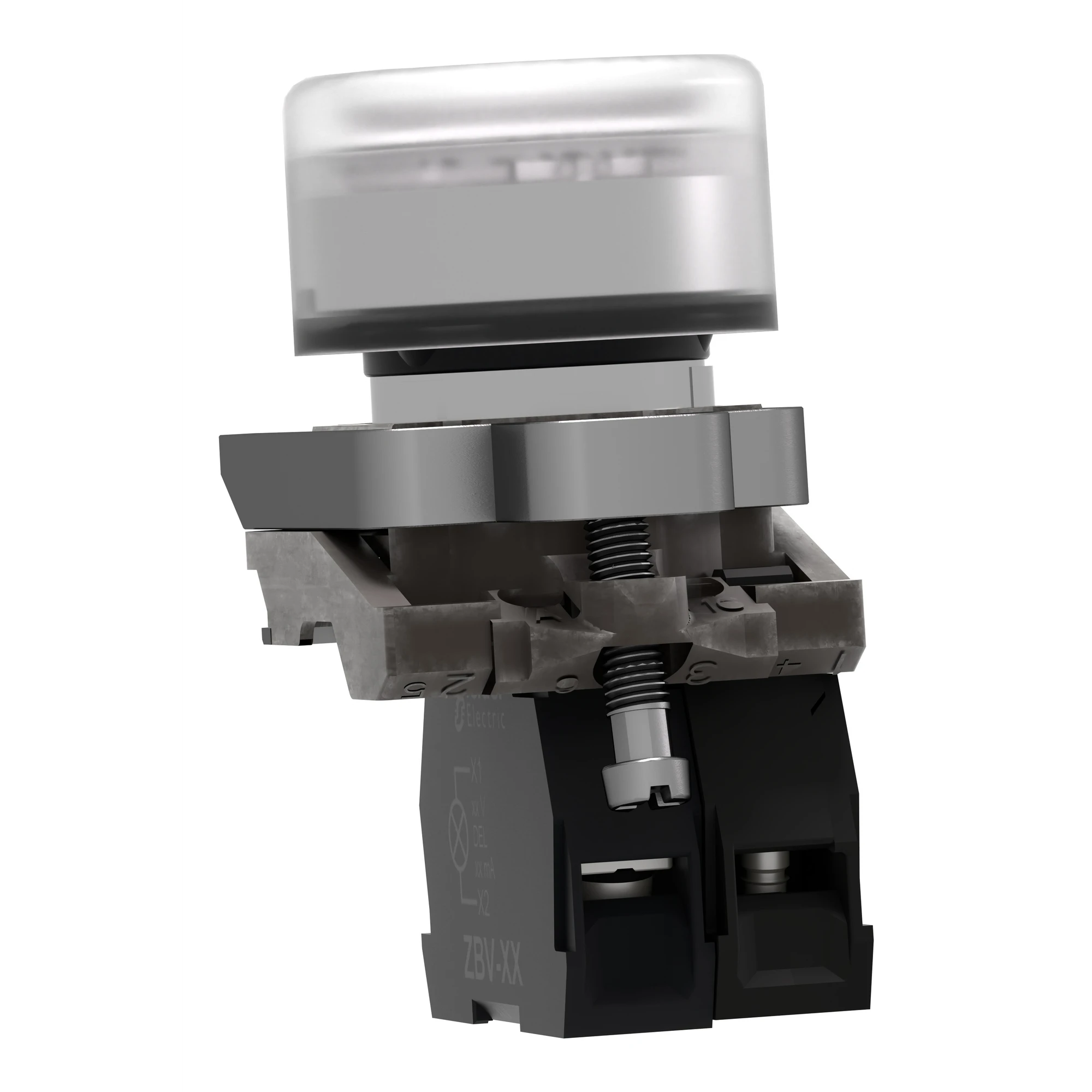 Schneider Electric XB4BP183B5EX Illuminated push-button, Harmony XB4, metal, 22mm, white, unmarked, momentary, with protective cap, 1NO, 24V ACDC, ATEX (img_006) Schneider Electric XB4BP183B5EX Illuminated push-button, Harmony XB4, metal, 22mm, white, unmarked, momentary, with protective cap, 1NO, 24V ACDC, ATEX (img_006)