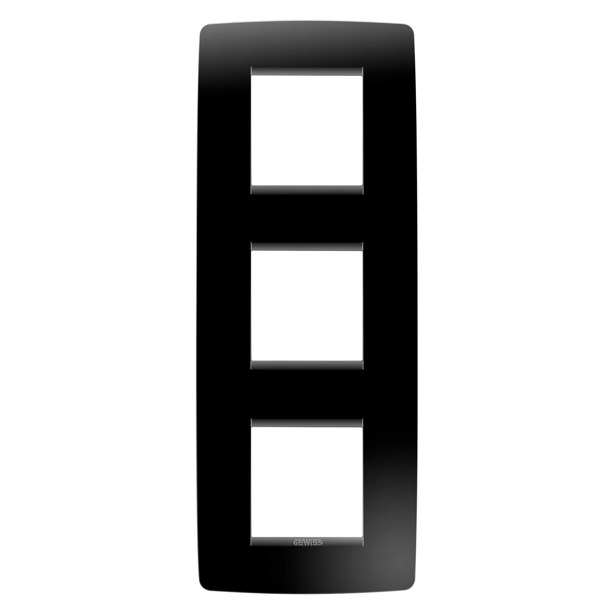 GEWISS GW16127TN ONE INTERNATIONAL PLATE - IN TECHNOPOLYMER - 2+2+2 MODULES VERTICAL - TONER BLACK - CHORUSMART (img_001) GEWISS GW16127TN ONE INTERNATIONAL PLATE - IN TECHNOPOLYMER - 2+2+2 MODULES VERTICAL - TONER BLACK - CHORUSMART (img_001)
