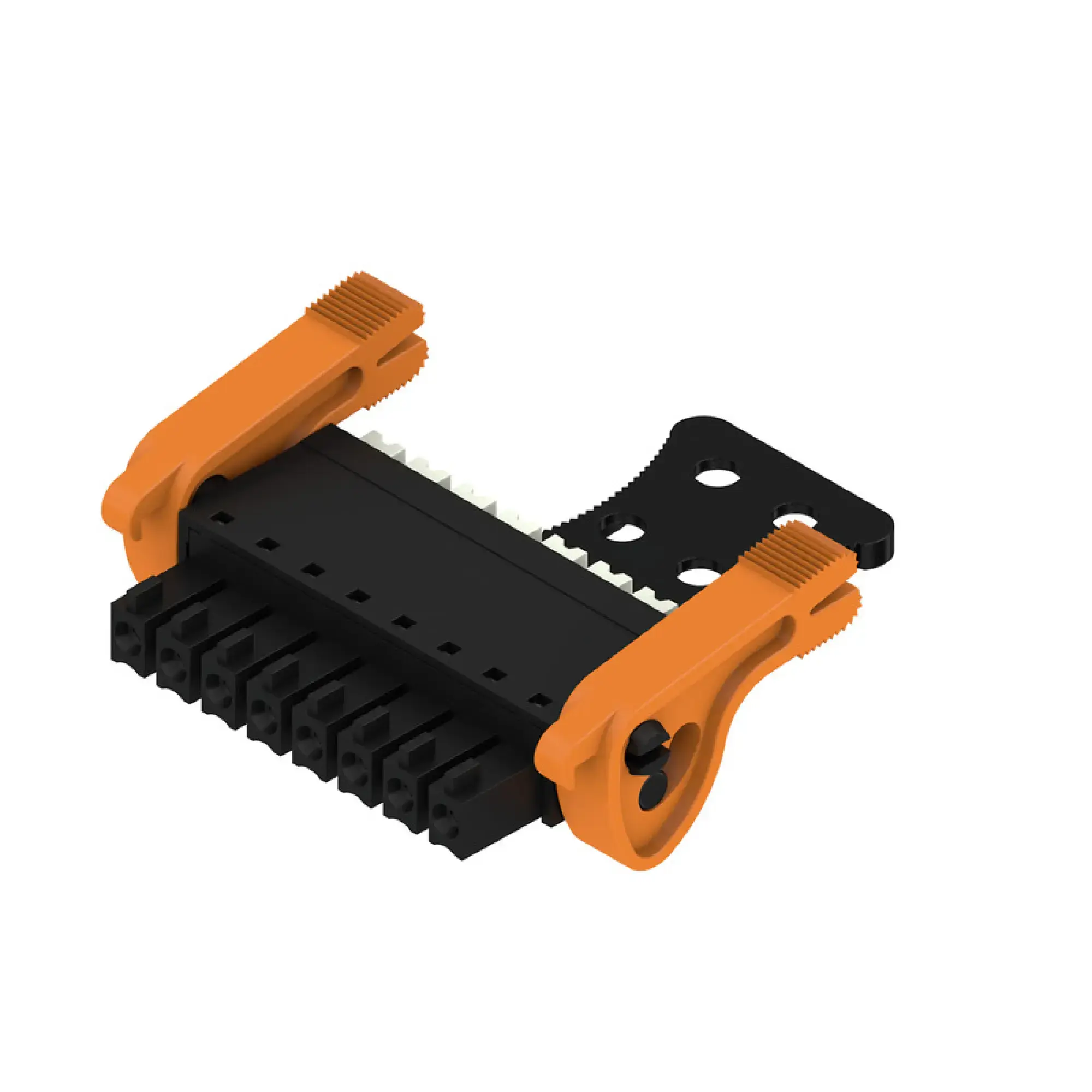 Weidmüller 2443000000 PCB connector (wire connection), 160 V, 17.5 A, Pitch in mm: 3.81, 1.5 mm², Number of poles: 8, PUSH IN with actuator, Box (img_001)