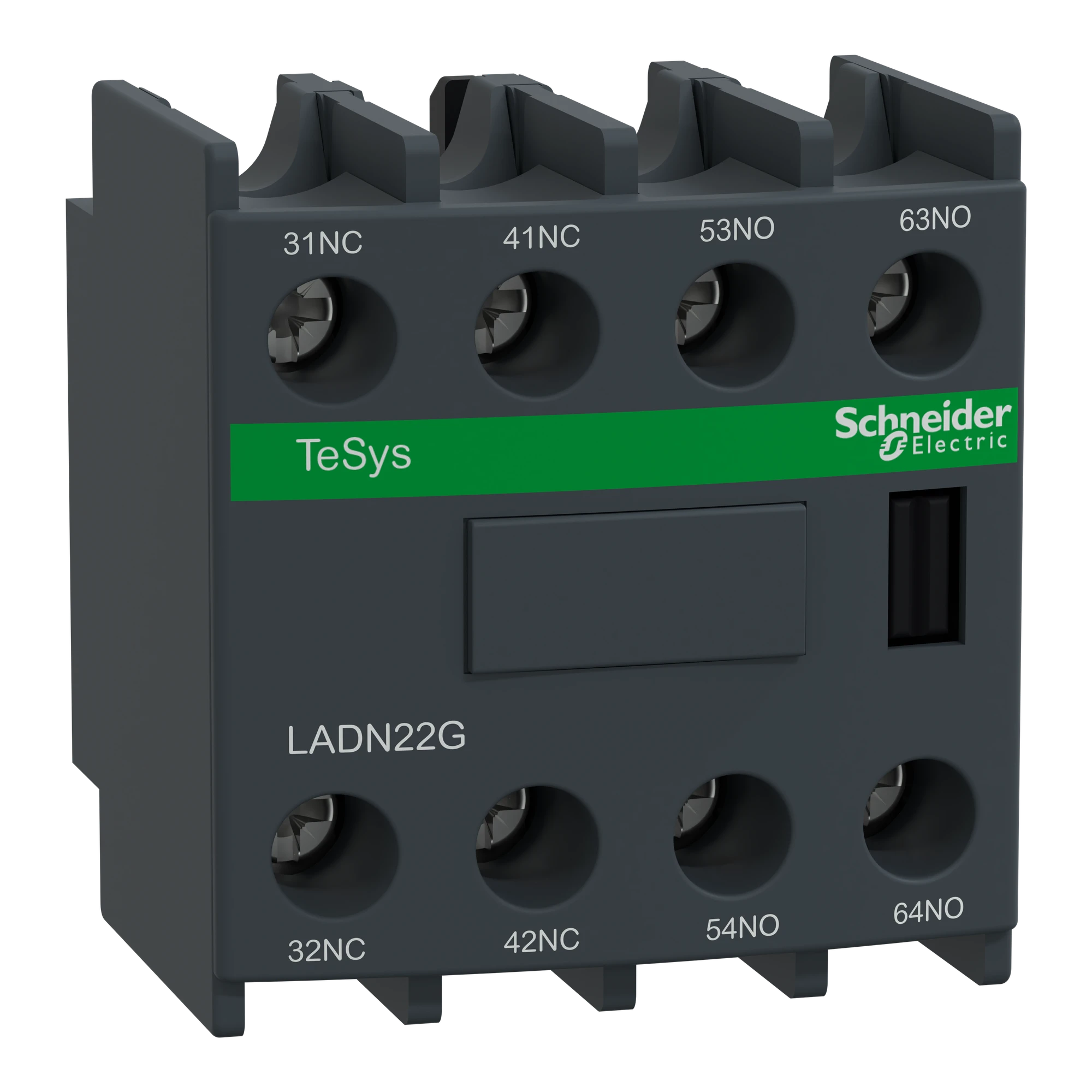 Schneider Electric LADN22G Auxiliary contact block, 2NO 2NC, screw connection (img_001)