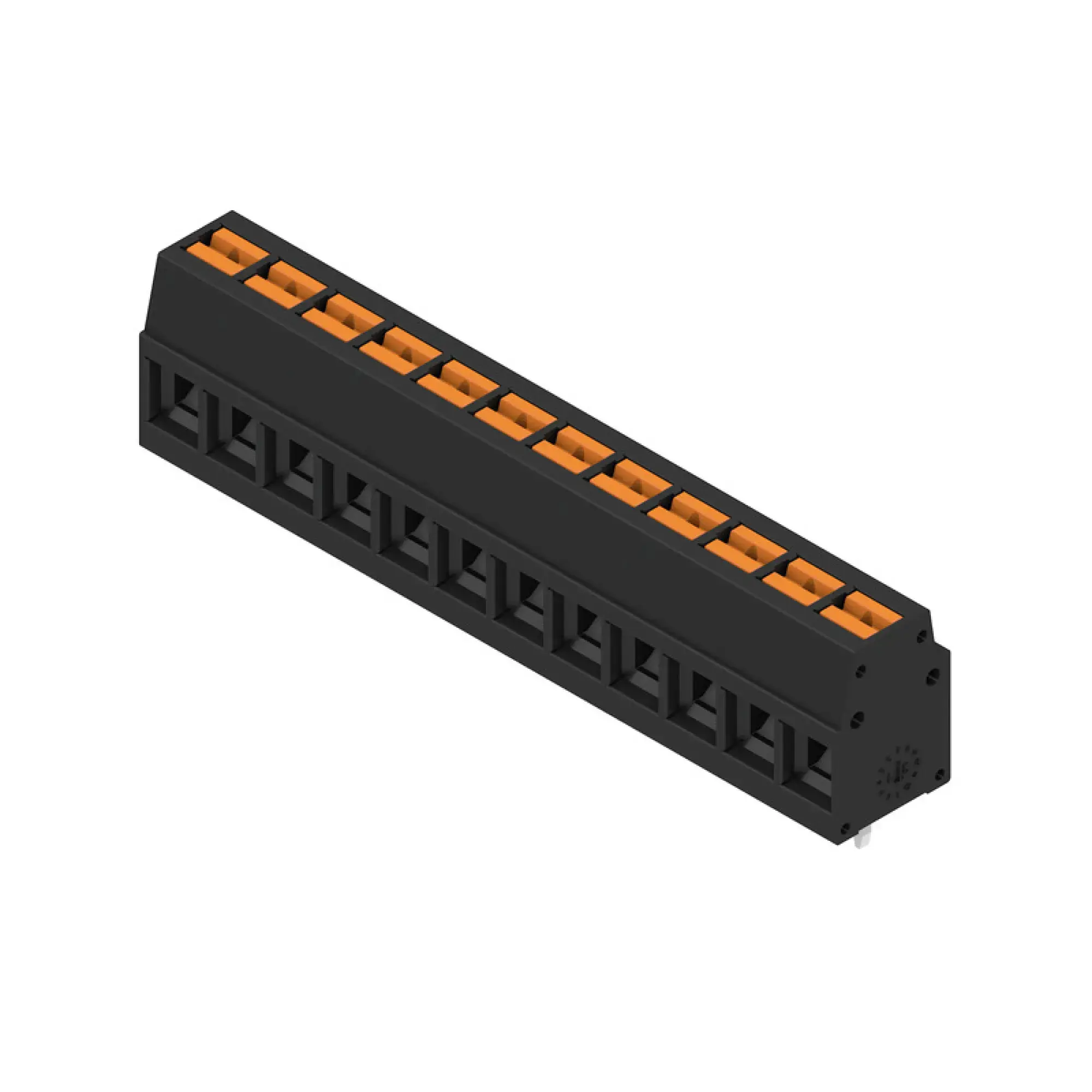Weidmüller 2787440000 PCB terminal, 350 V, 24 A, Pitch in mm: 5.00, 2.5 mm², Number of poles: 12, PUSH IN with actuator, THT solder connection, 90°, Box (img_001)