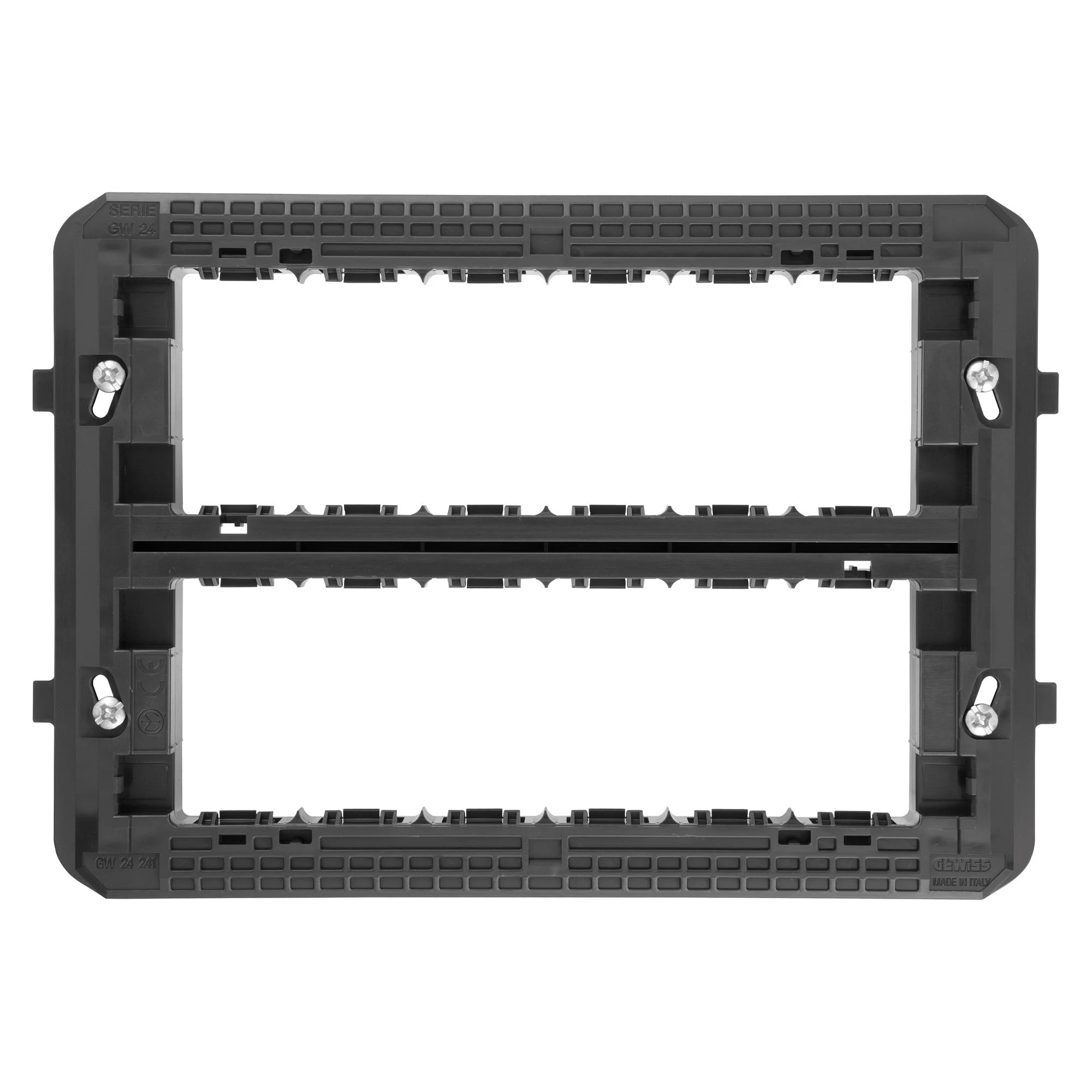GEWISS GW24241 SUPPORT - 12 GANG (6+6 OVERLAPPING)- TOP SYSTEM / VIRNA / CLASSIC PLATES - SYSTEM (img_001)