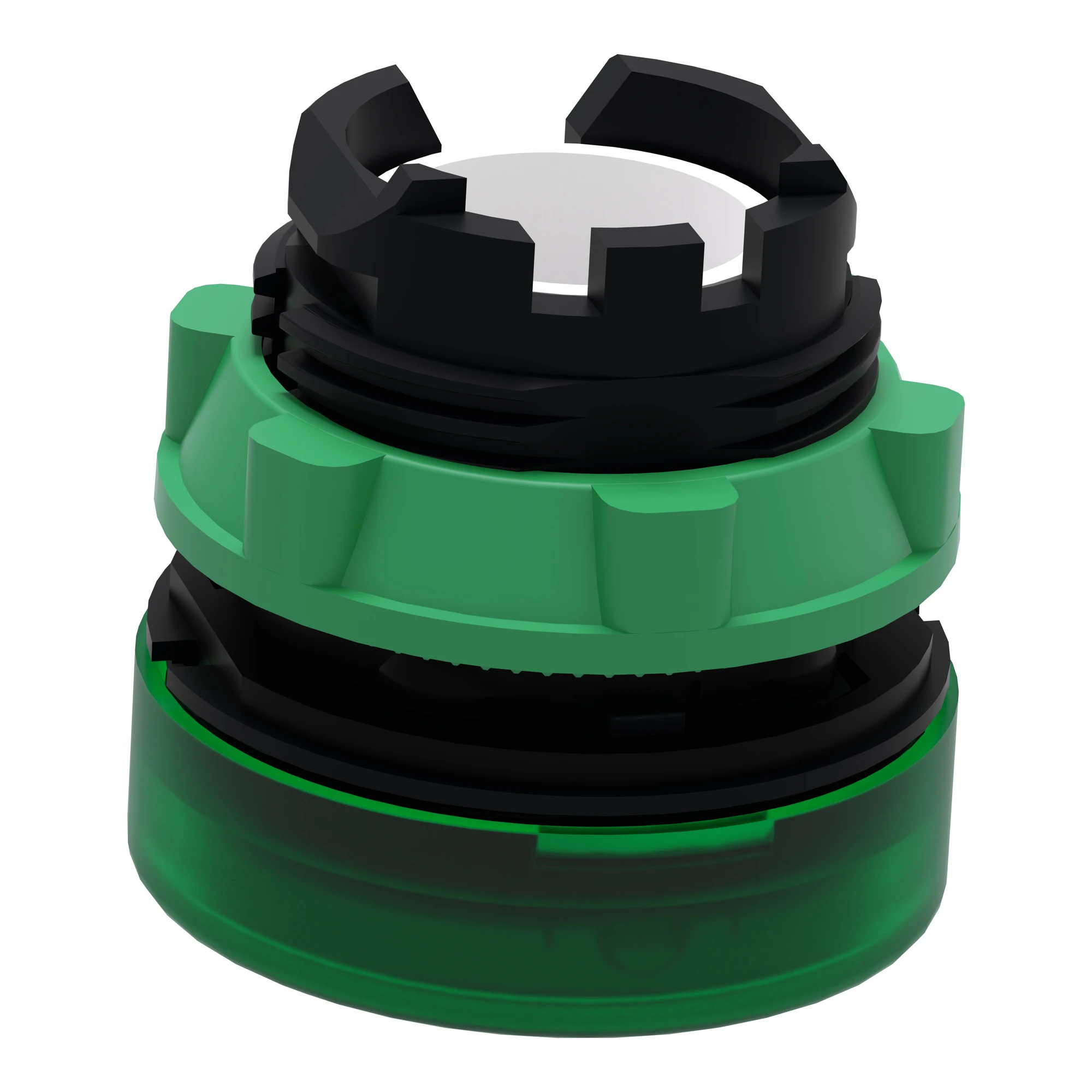 Schneider Electric ZB5AV033S Pilot light, front element, Harmony XB5, plastic, 22mm, green, for universal LED, ribbed dome (img_005)