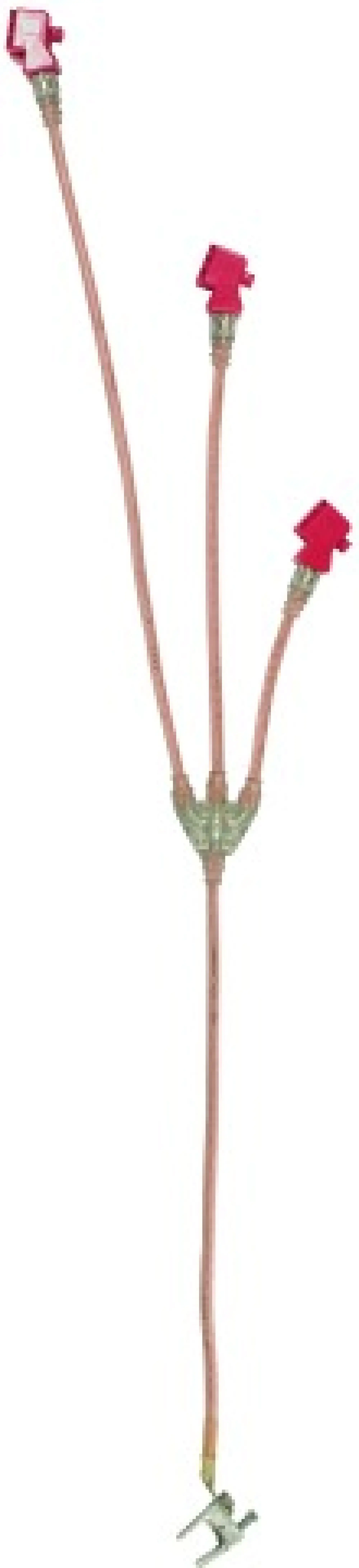 Dehn VEH4JQY Three-pole earthing and short-circuiting device VI 35mm² for phase T pins (img_001)