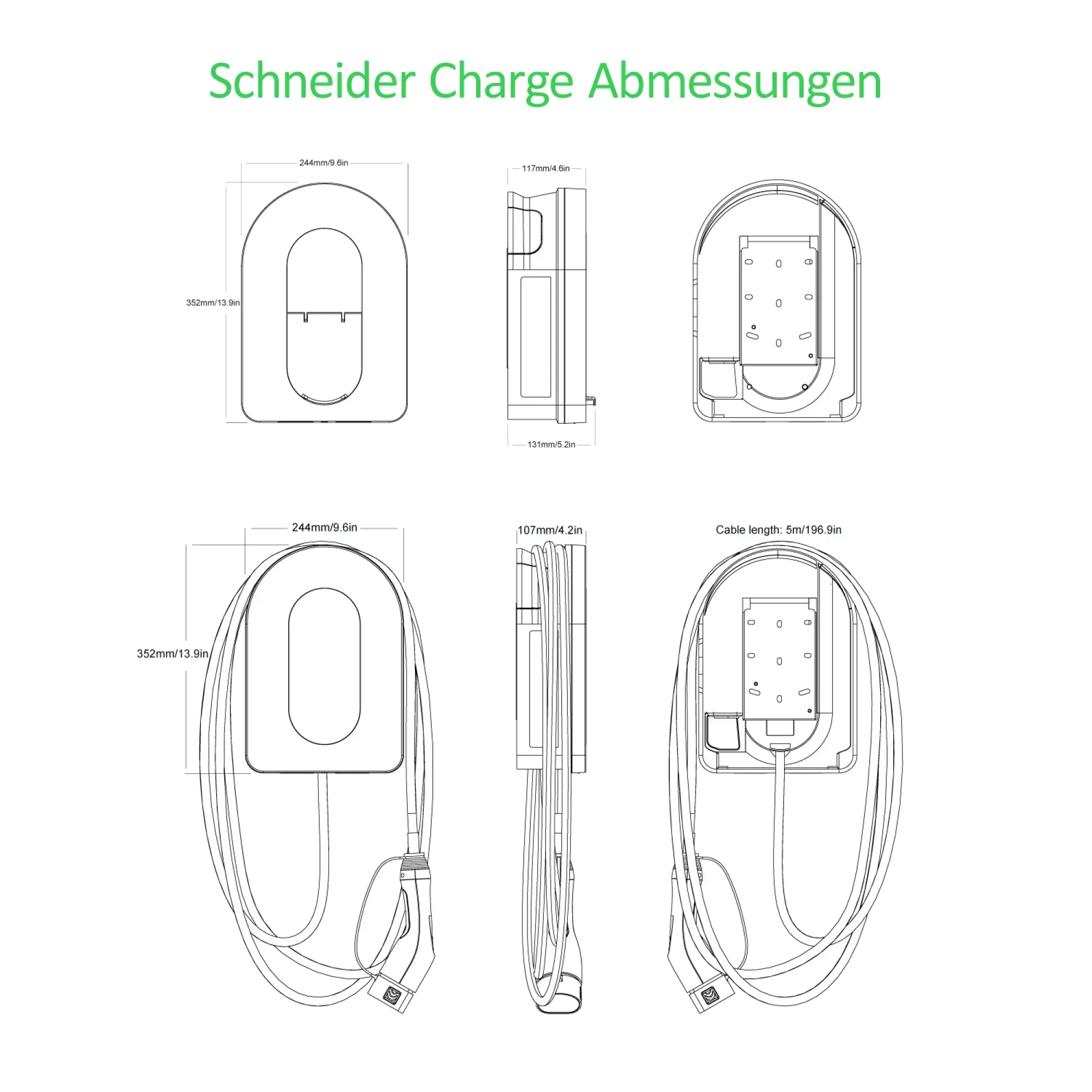 Schneider Electric EVH5A11N2C5 Smarte Wallbox Schneider Charge, 11kW, T2 Kabel 5m, 6mA Erkennung, Innen/Außen, Wi-Fi, App-Steuerung (img_005) Schneider Electric EVH5A11N2C5 Smarte Wallbox Schneider Charge, 11kW, T2 Kabel 5m, 6mA Erkennung, Innen/Außen, Wi-Fi, App-Steuerung (img_005)